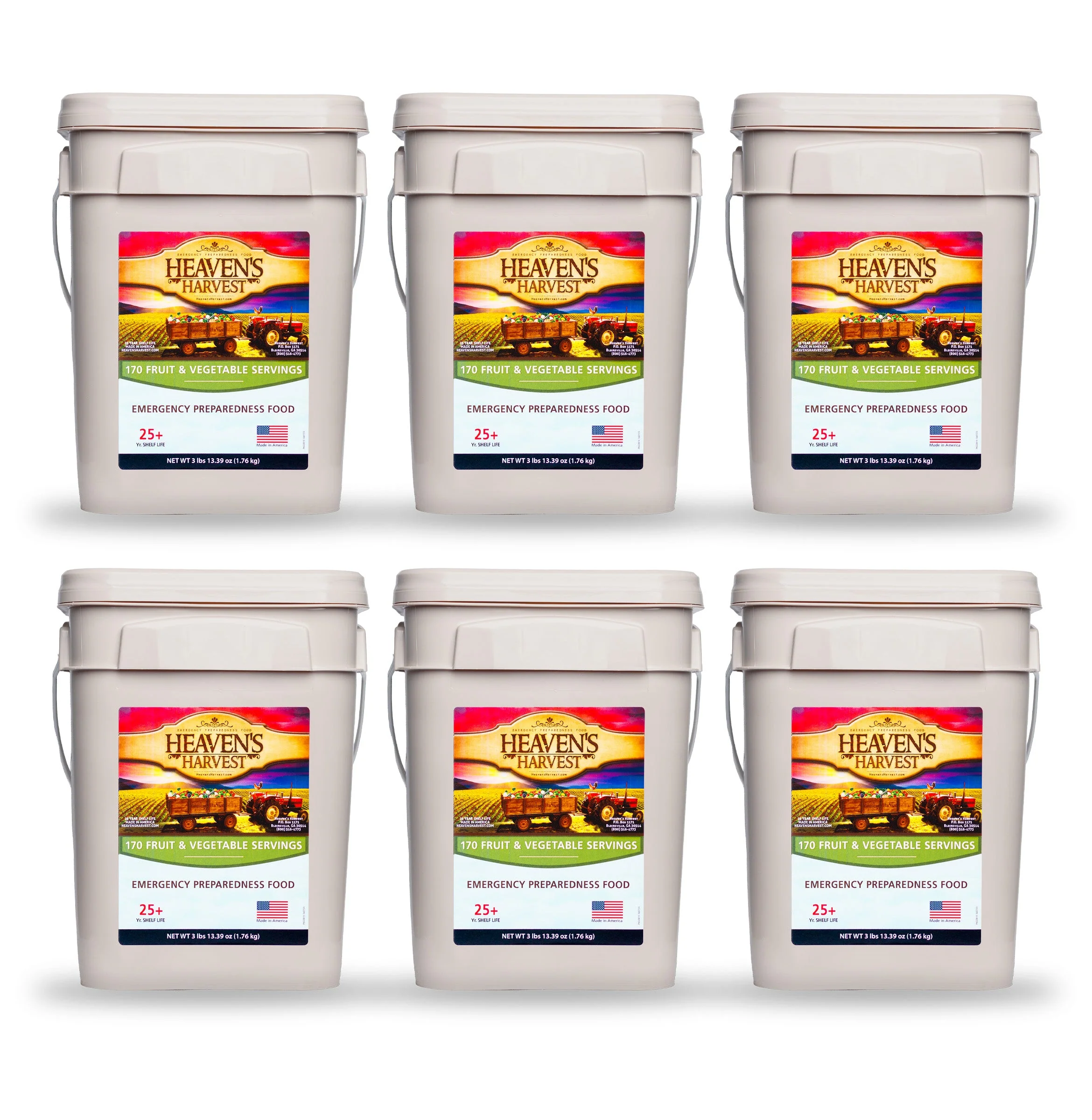Fruit & Vegetable Bucket - 1 Person 1 Month - 170 servings - Emergency Survival Food Kit - Image 13