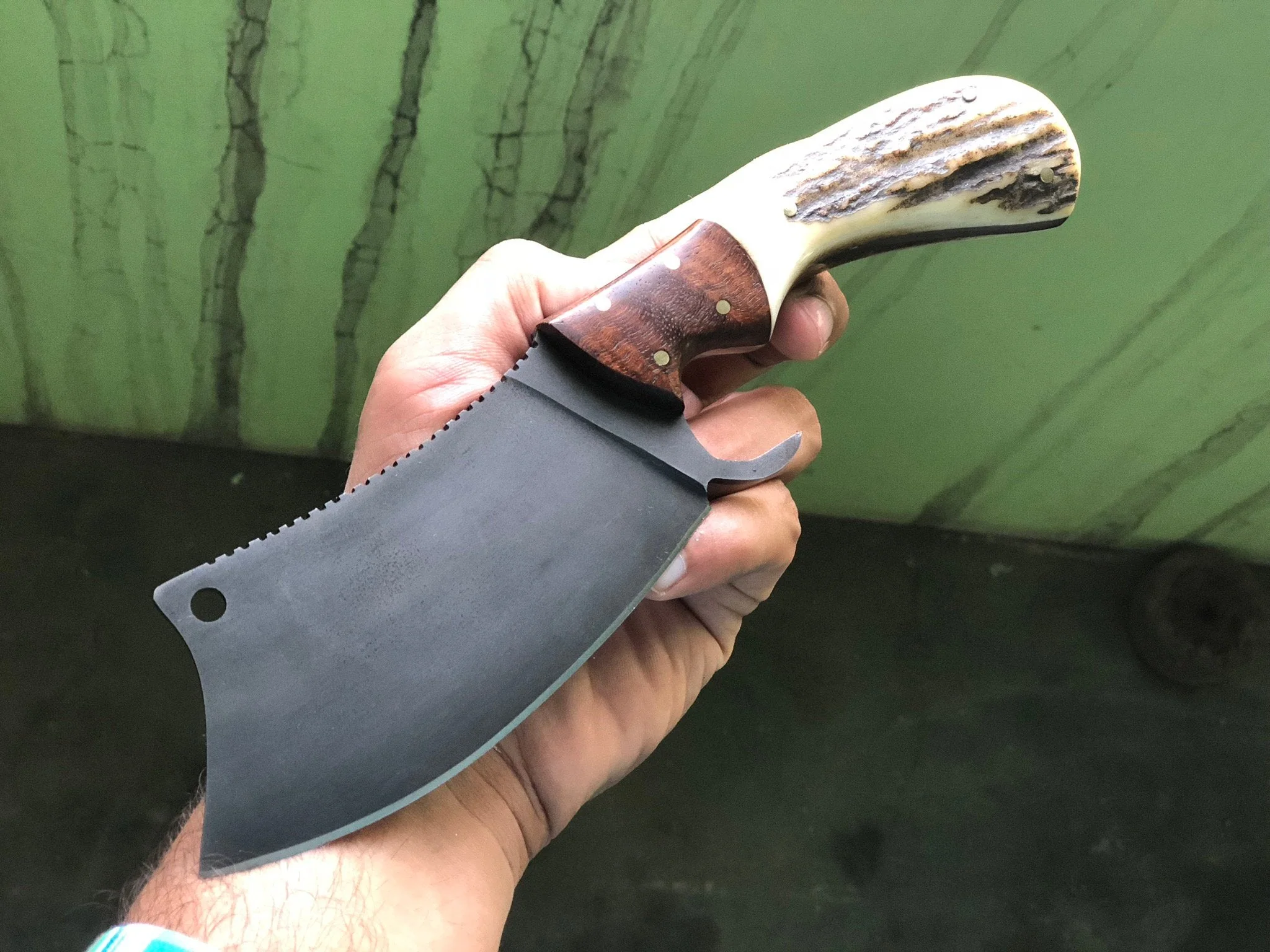 Full Tang Custom Handmade 1095 EDC Cleaver Knife - Image 3