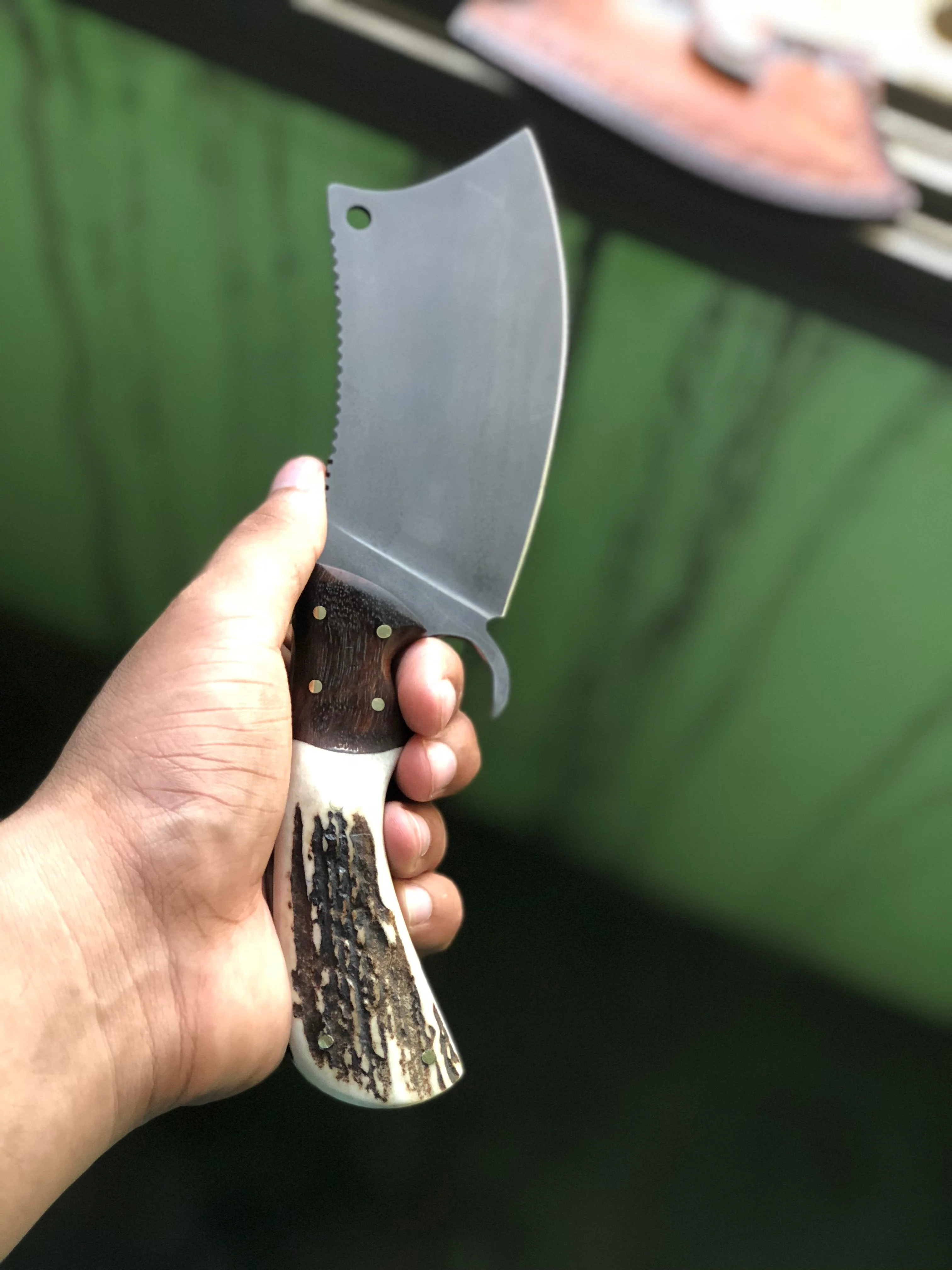 Full Tang Custom Handmade 1095 EDC Cleaver Knife - Image 4