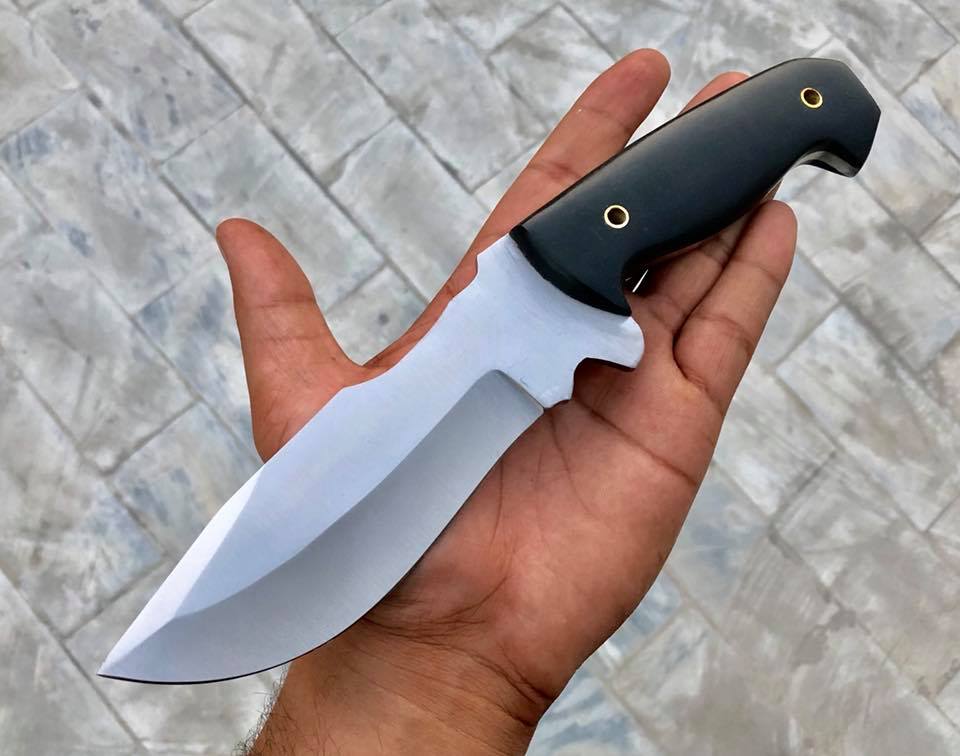 Full Tang Custom Handmade D2 Steel Hunting Camping Knife - Image 5