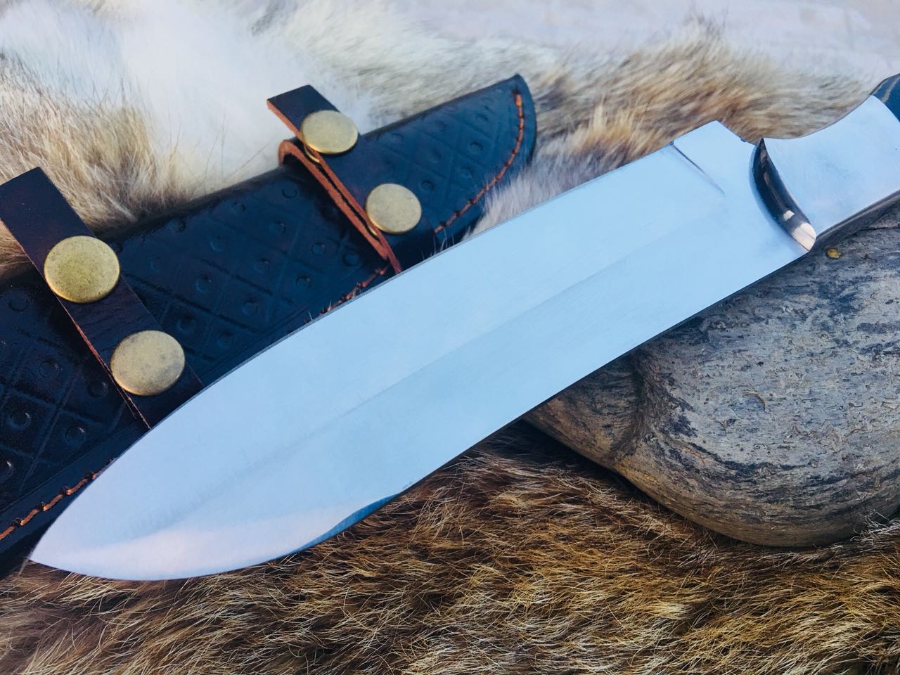 Full Tang Custom Handmade D2 Steel Kitchen Knife - Image 2