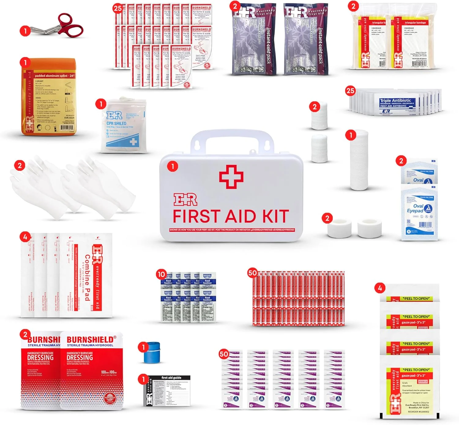 Fully Stocked First Aid Kit - ANSI Class B - Image 3
