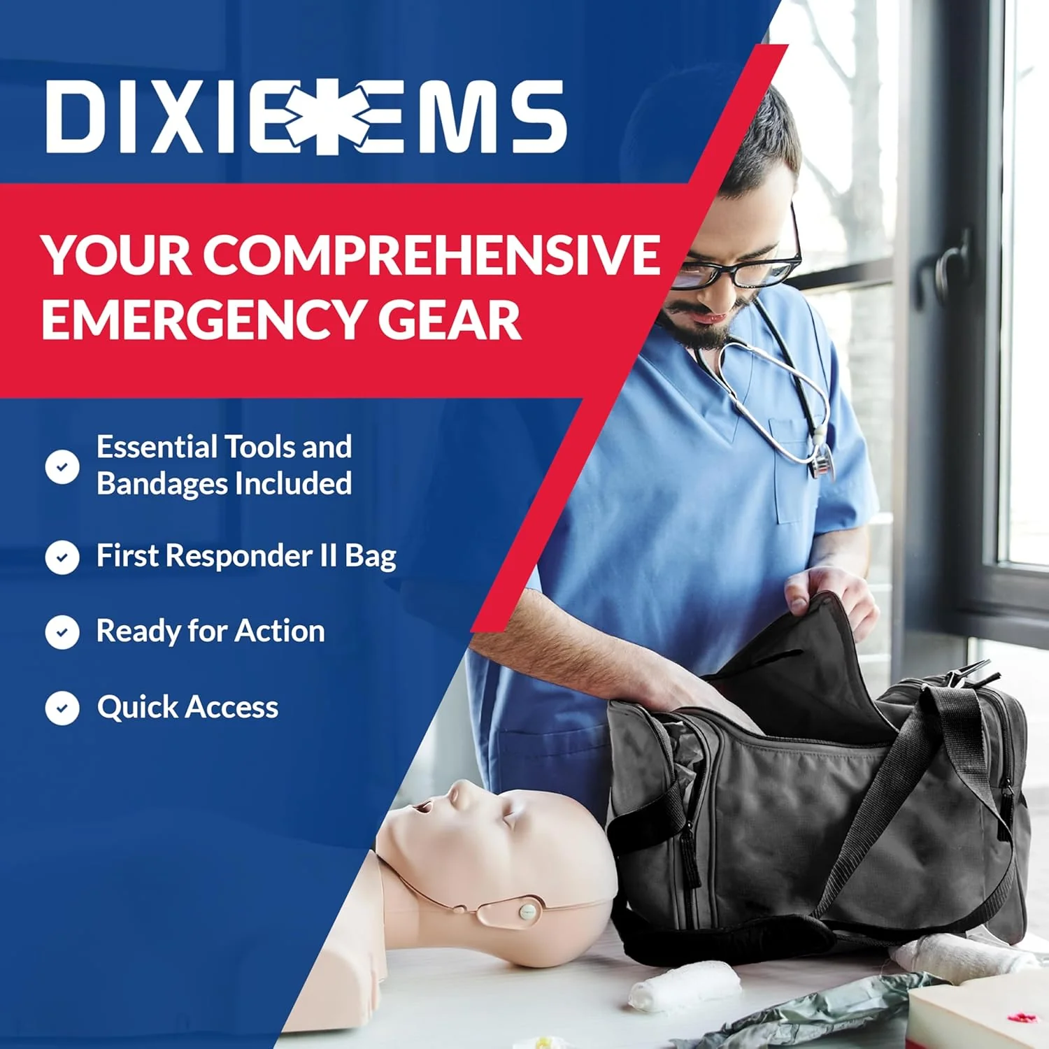 Fully Stocked First Responder Trauma Kit - Image 13