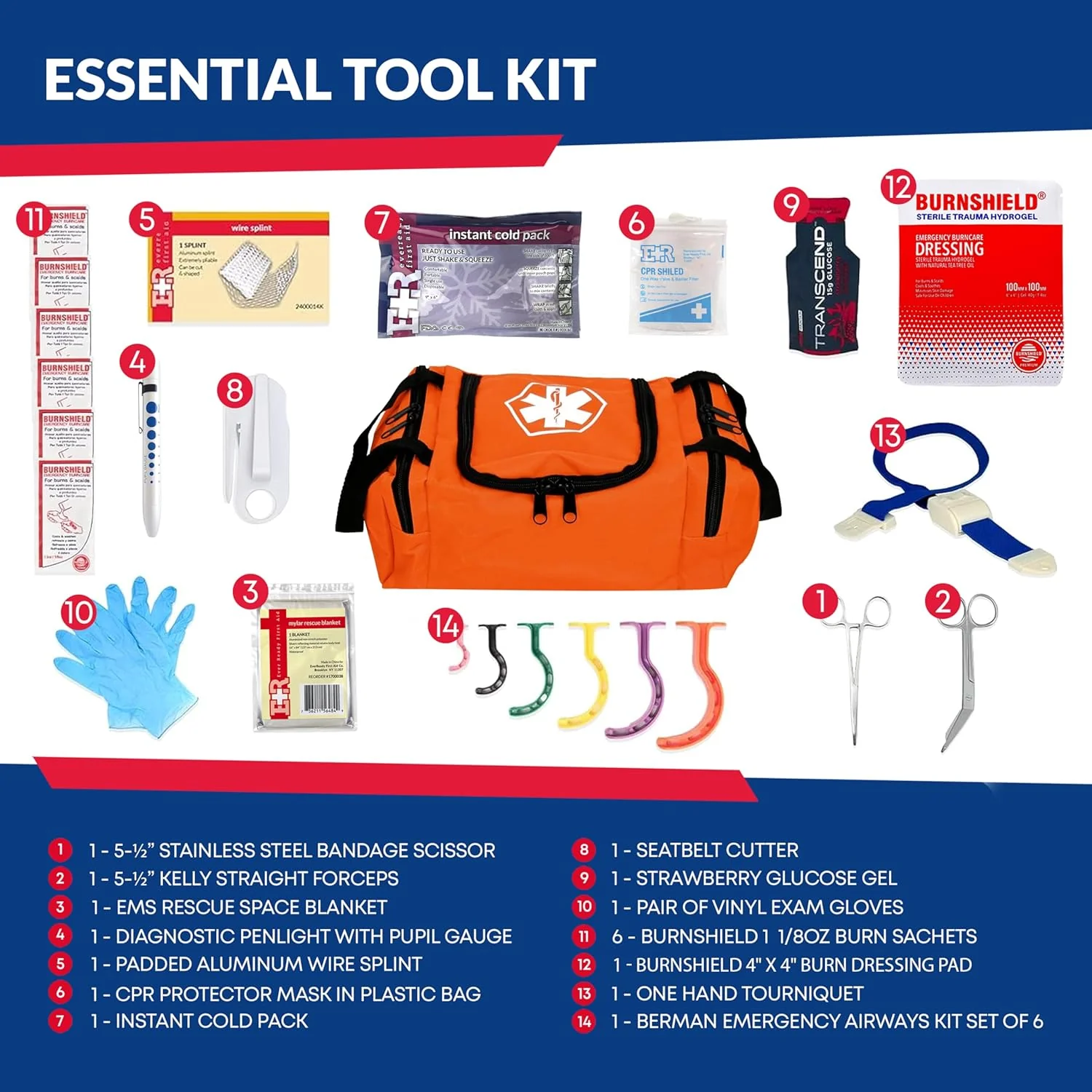 Fully Stocked First Responder Trauma Kit - Image 16