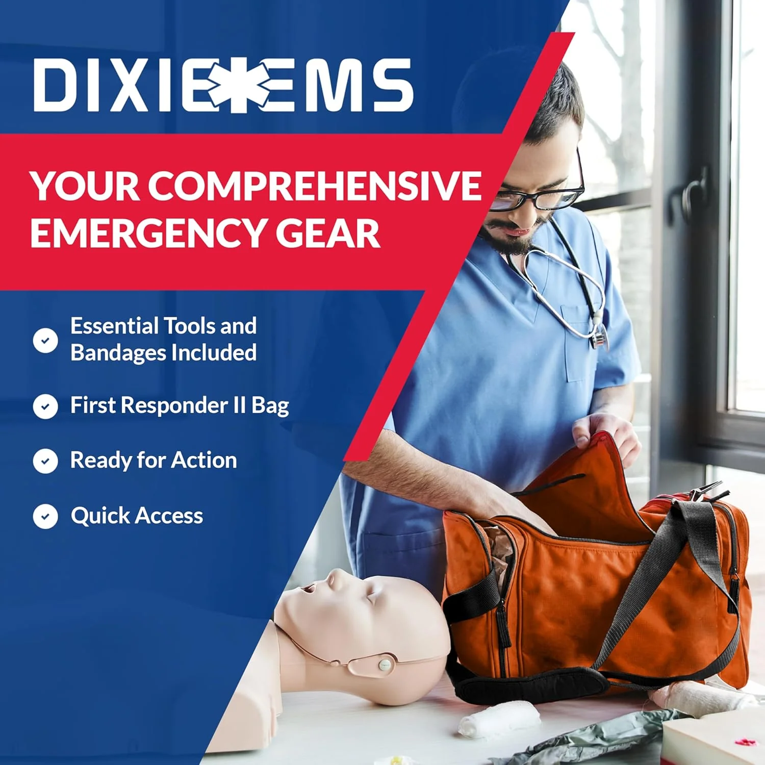 Fully Stocked First Responder Trauma Kit - Image 17