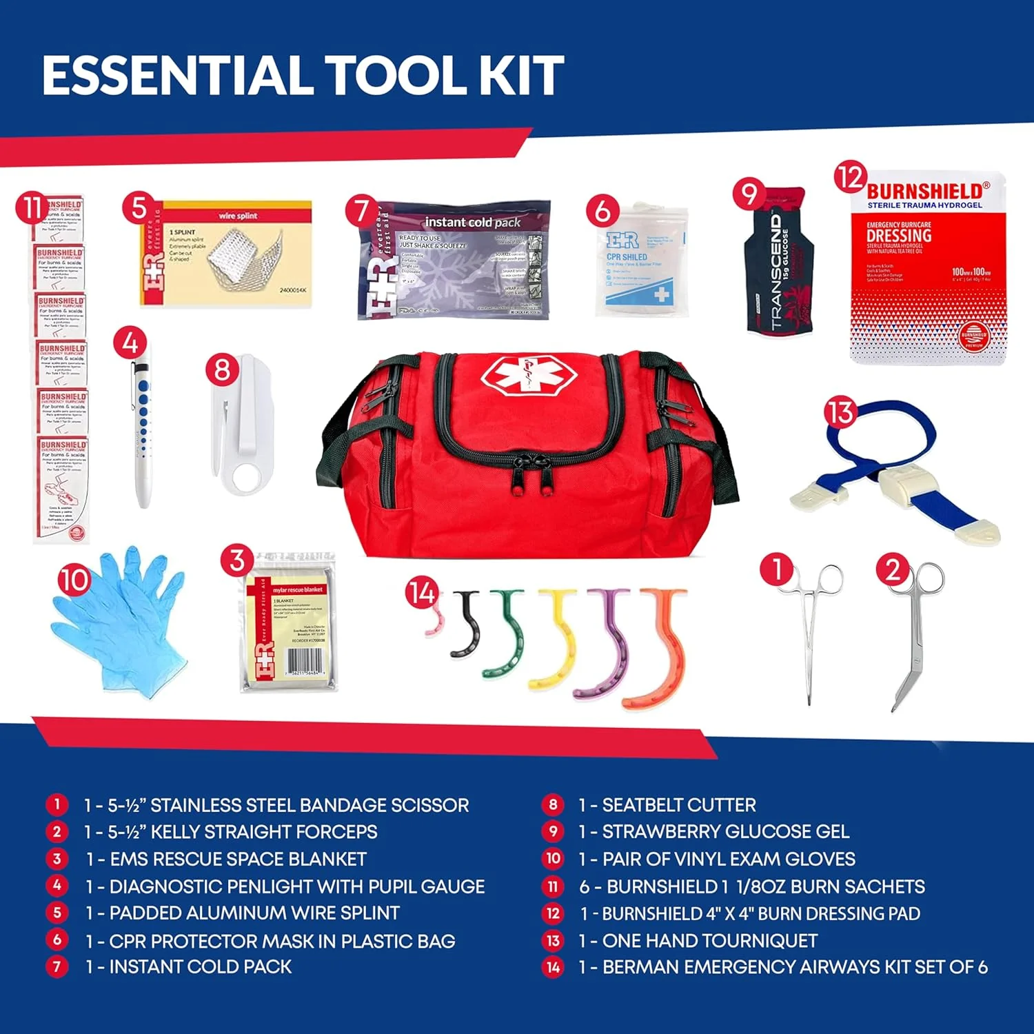Fully Stocked First Responder Trauma Kit - Image 20