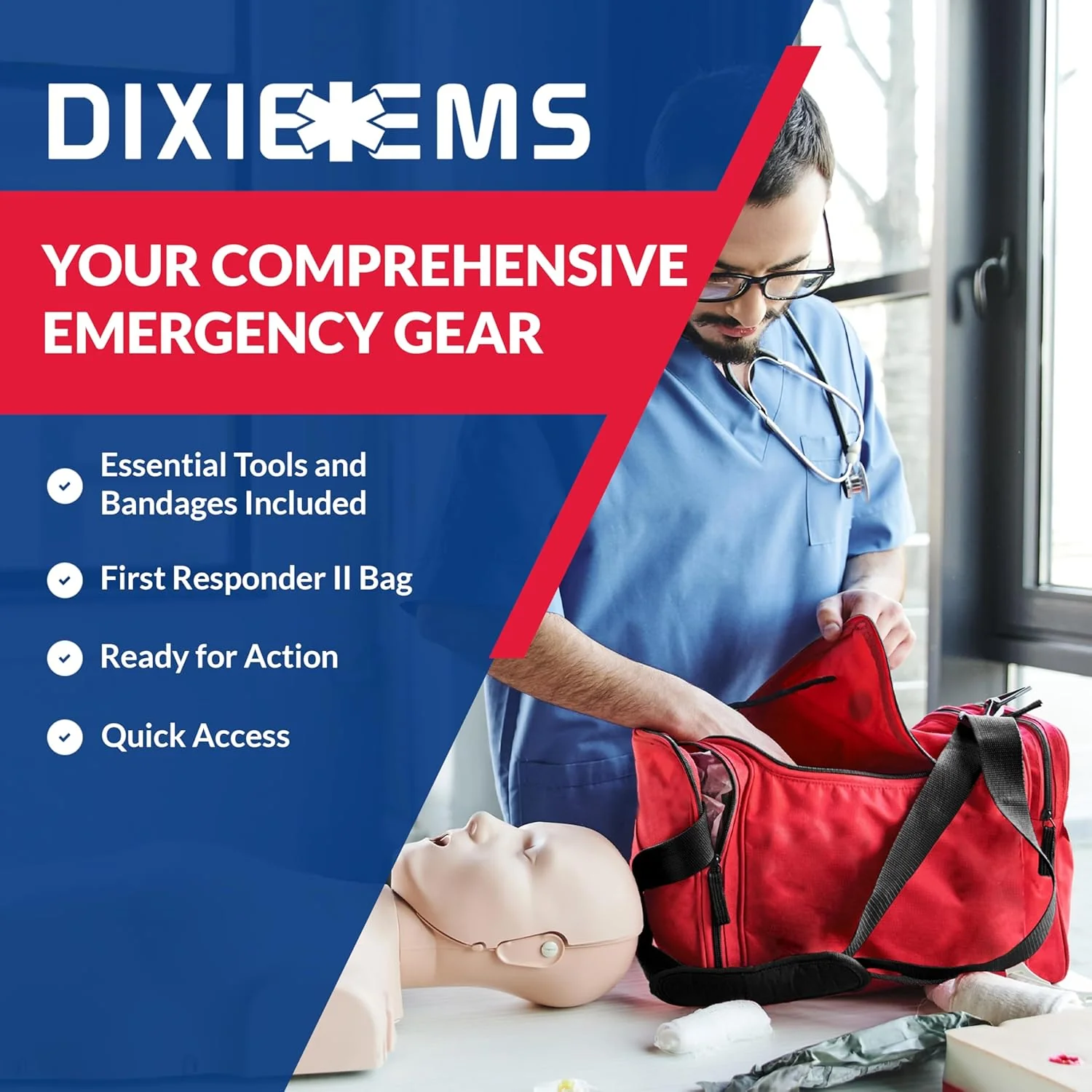 Fully Stocked First Responder Trauma Kit - Image 21