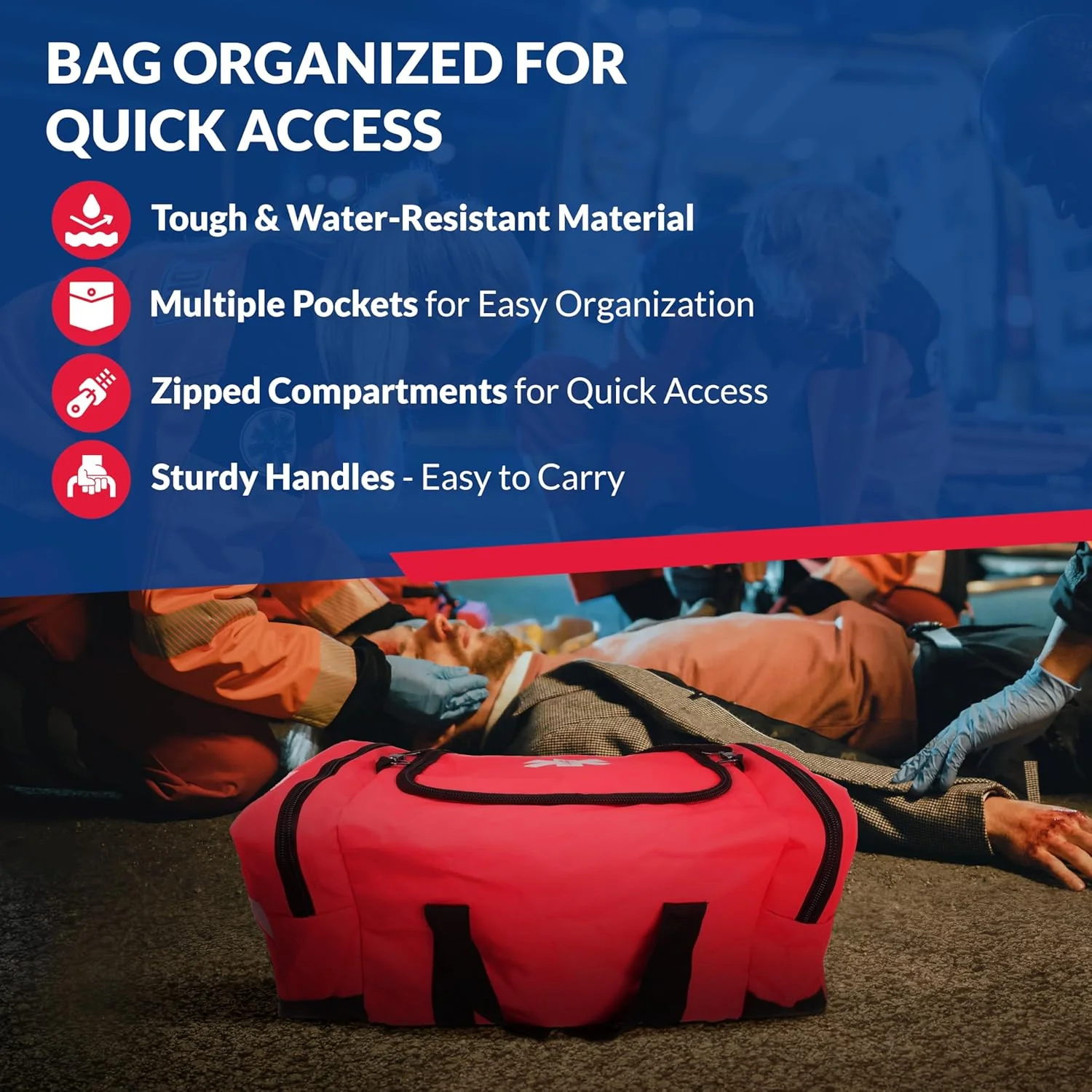 Fully Stocked First Responder Trauma Kit - Image 22