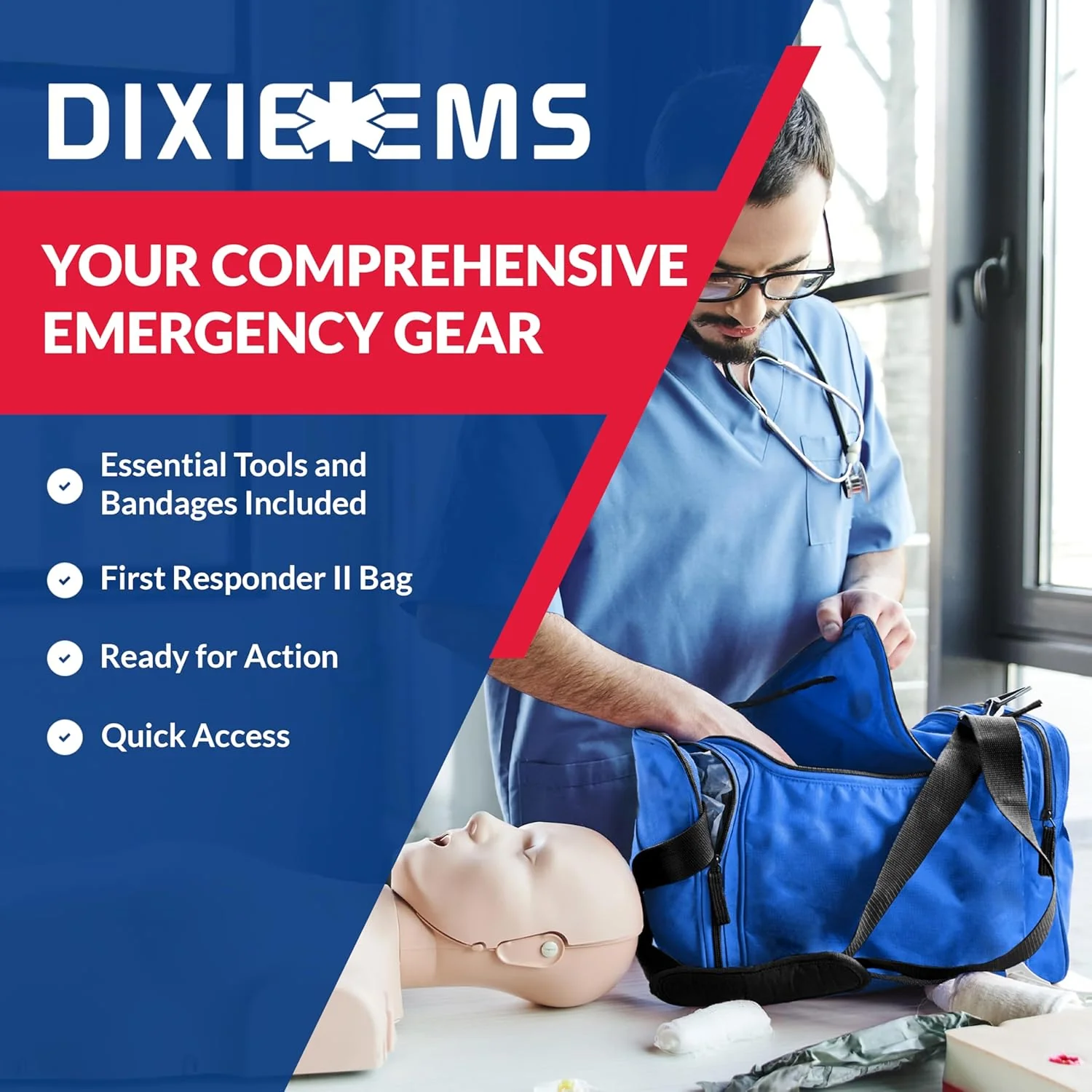 Fully Stocked First Responder Trauma Kit - Image 9