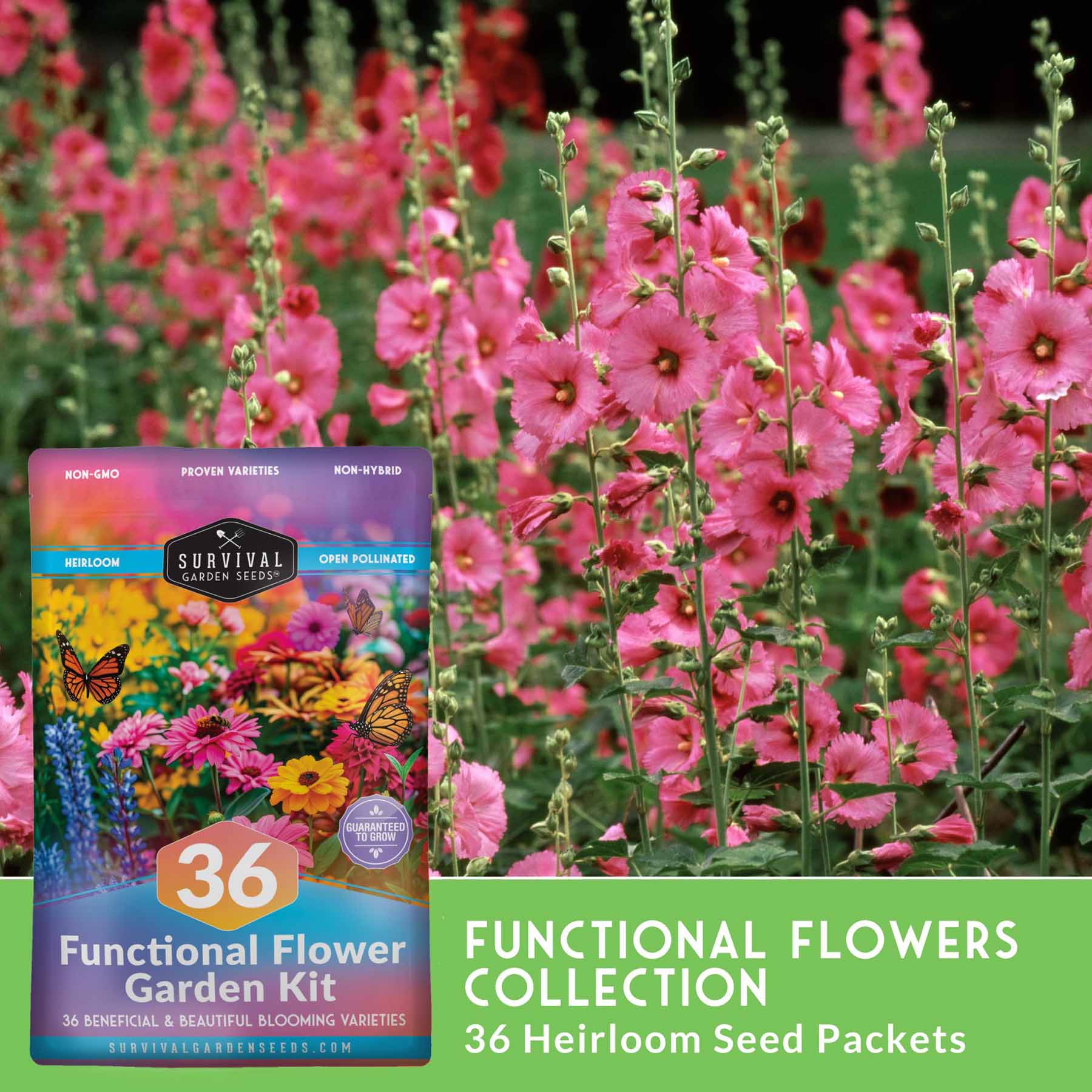 Functional Flower Garden Kit - 36 Seeds for Beauty, Bees & Wellness - Image 5