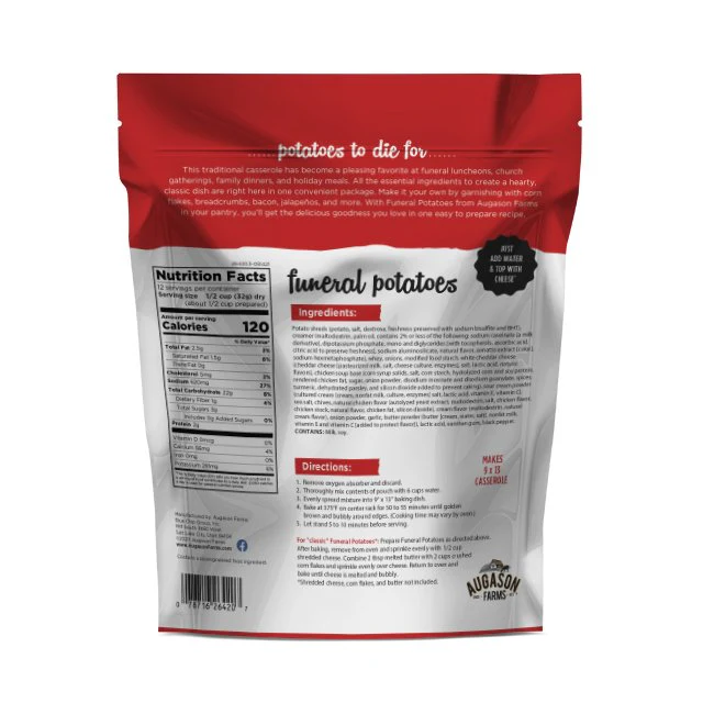 Funeral Potatoes Pouch, Cheesy Potato Casserole, 12 Servings - Image 2