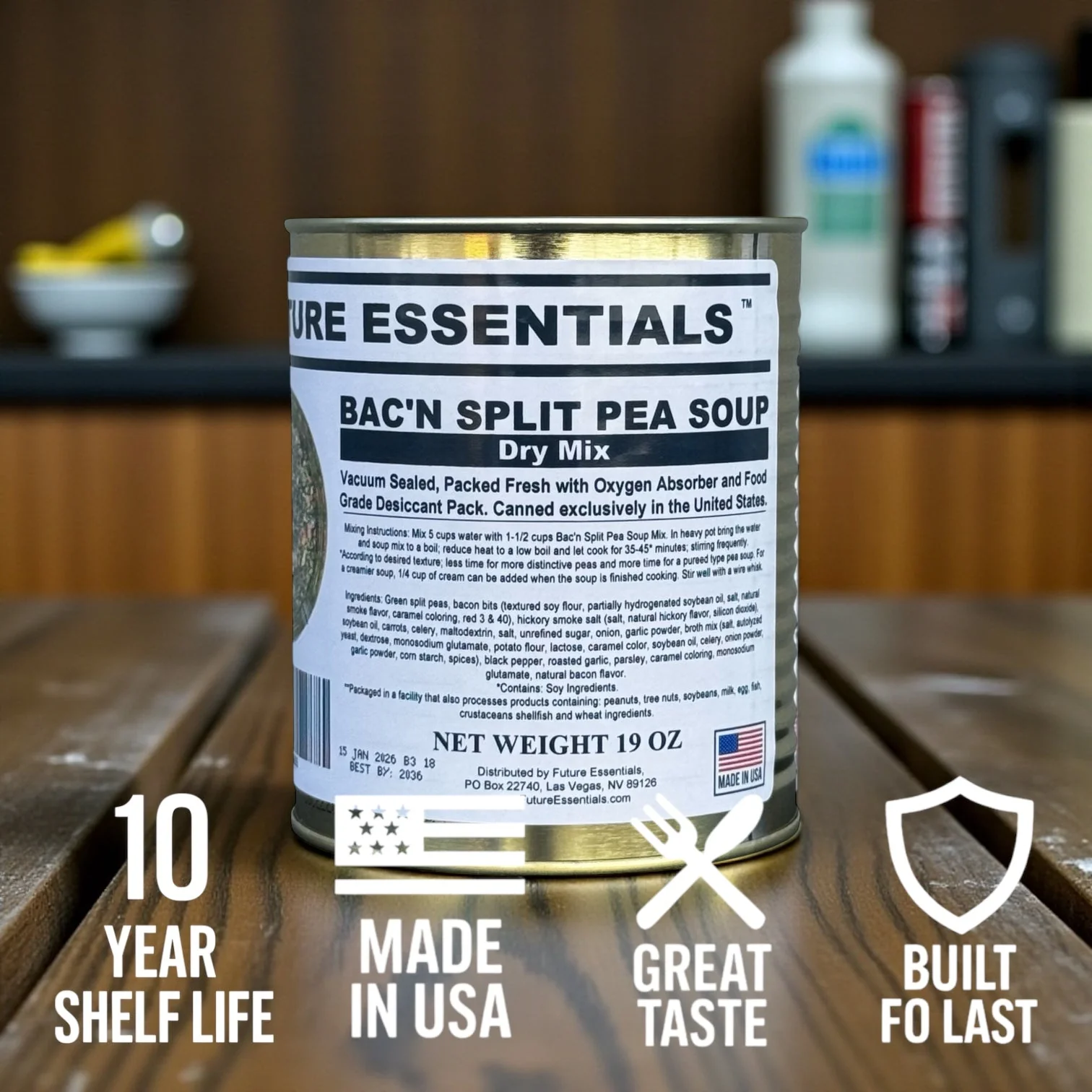 Future Essentials Bacon Split Pea Soup Dry Mix - Image 8