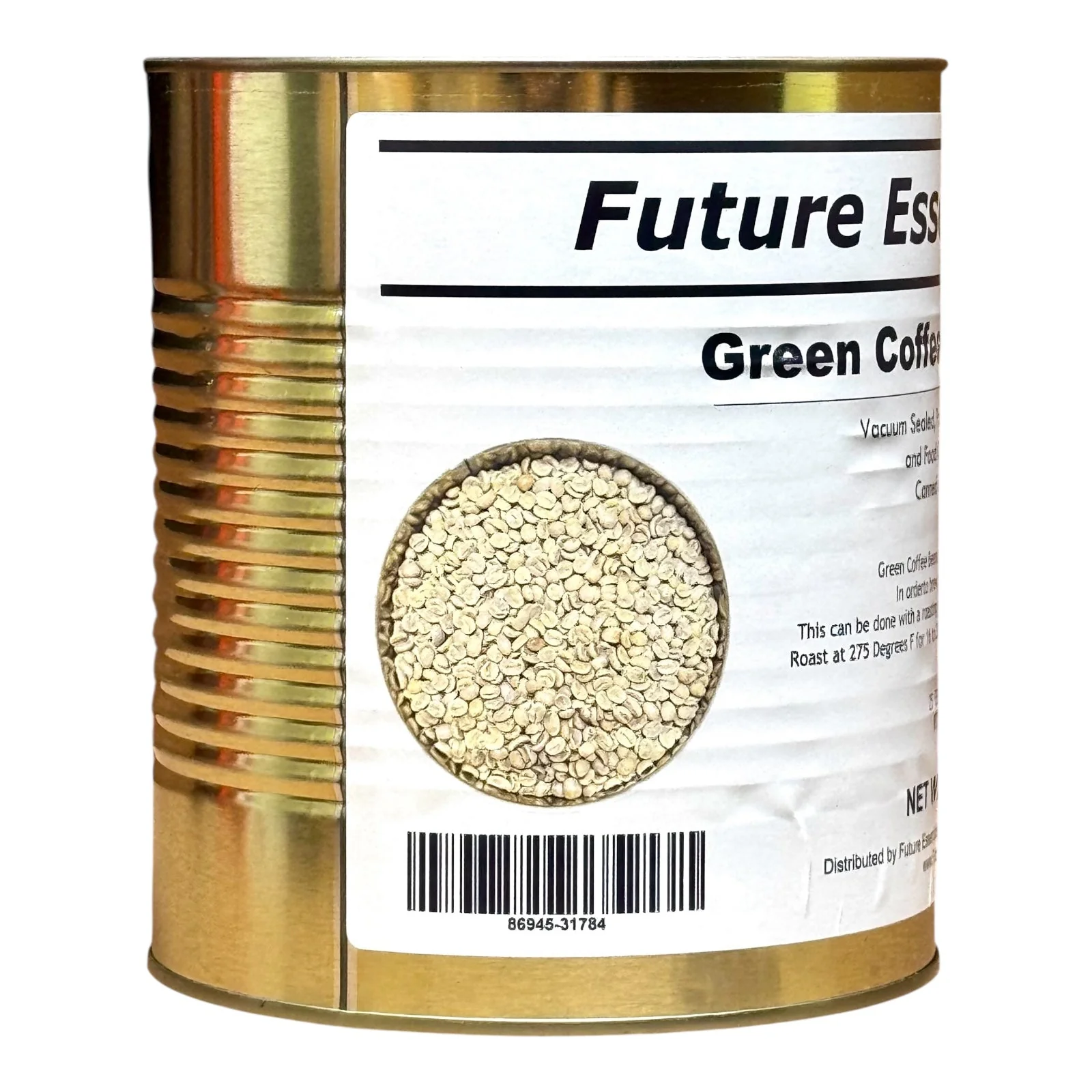 Future Essentials Long Shelf Life Costa Rican La Palma Green Coffee Beans #10 Can - Image 3