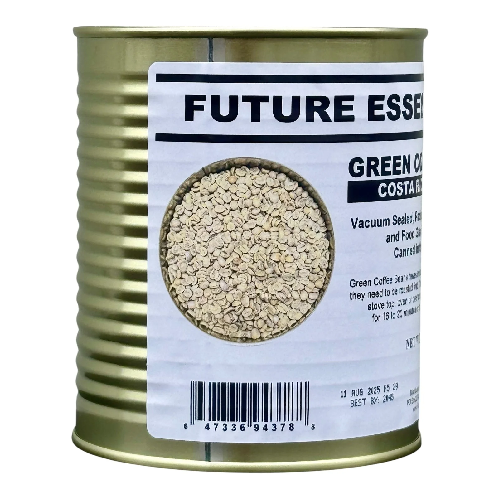 Future Essentials Canned Costa Rican La Palma Green Coffee Beans - Image 3