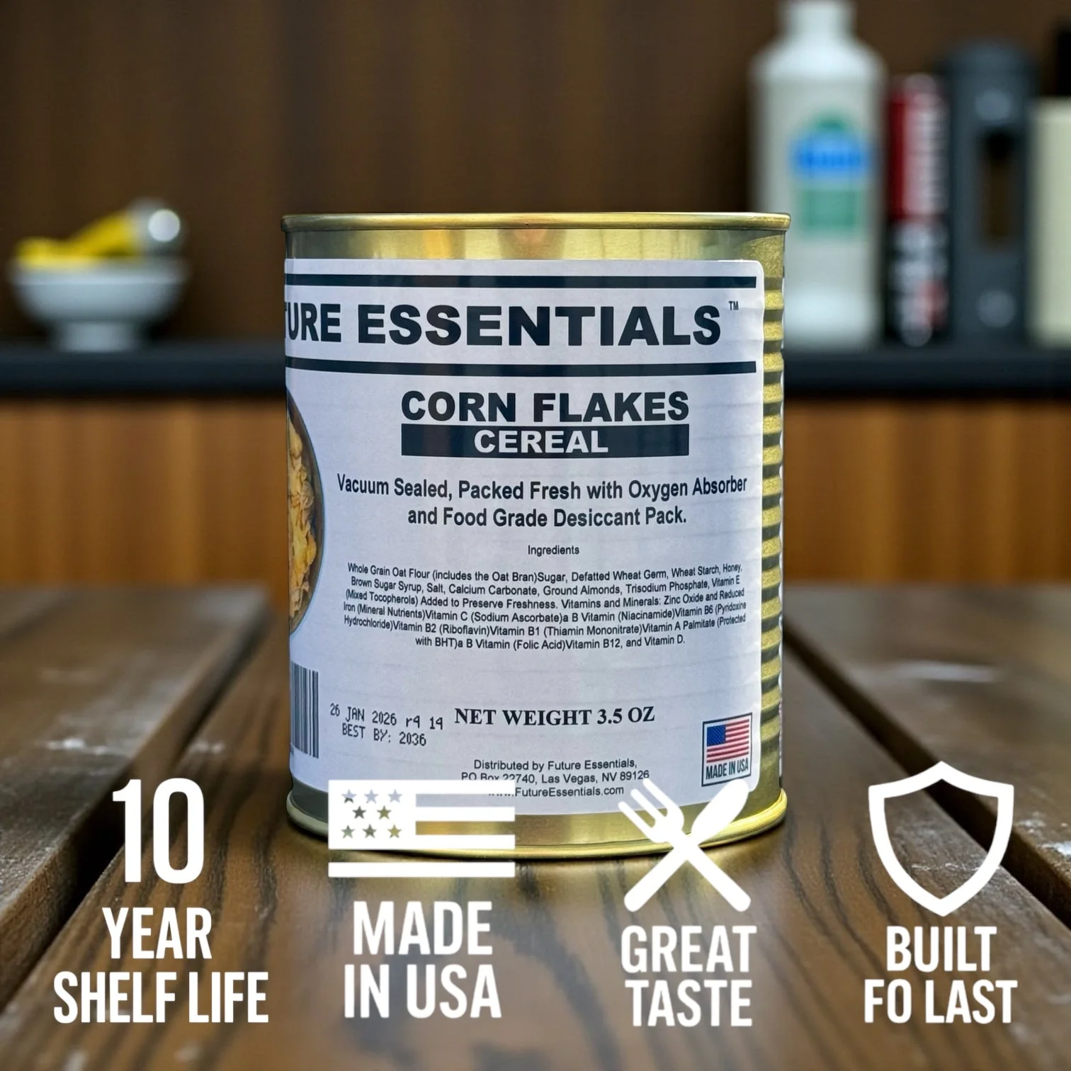 Future Essentials Corn Flakes Cereal. #2.5 Can - Image 7
