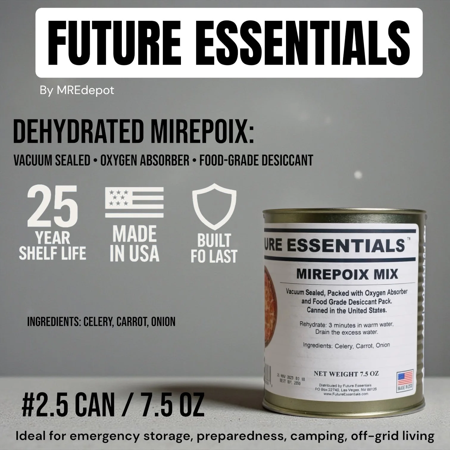 Future Essentials Dehydrated Mirepoix Mix - Image 9