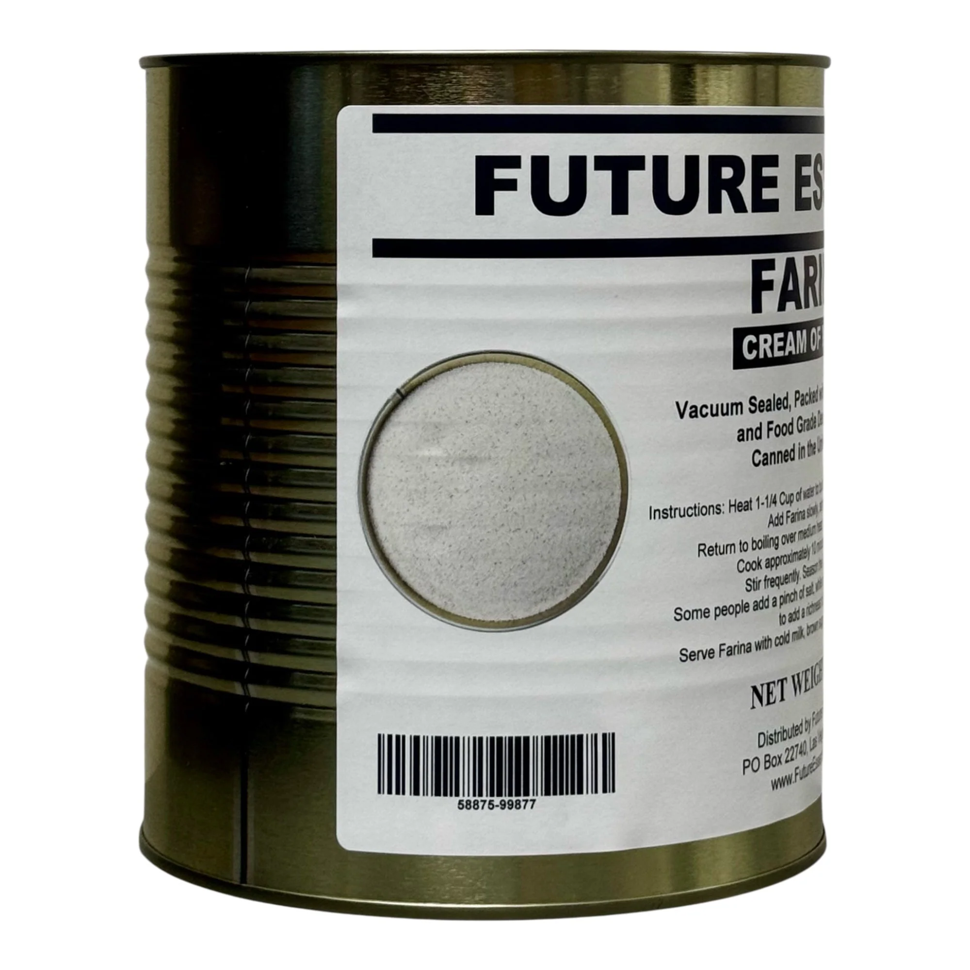 Future Essentials Farina Creamy Wheat Breakfast Cereal #10 Can - Image 5