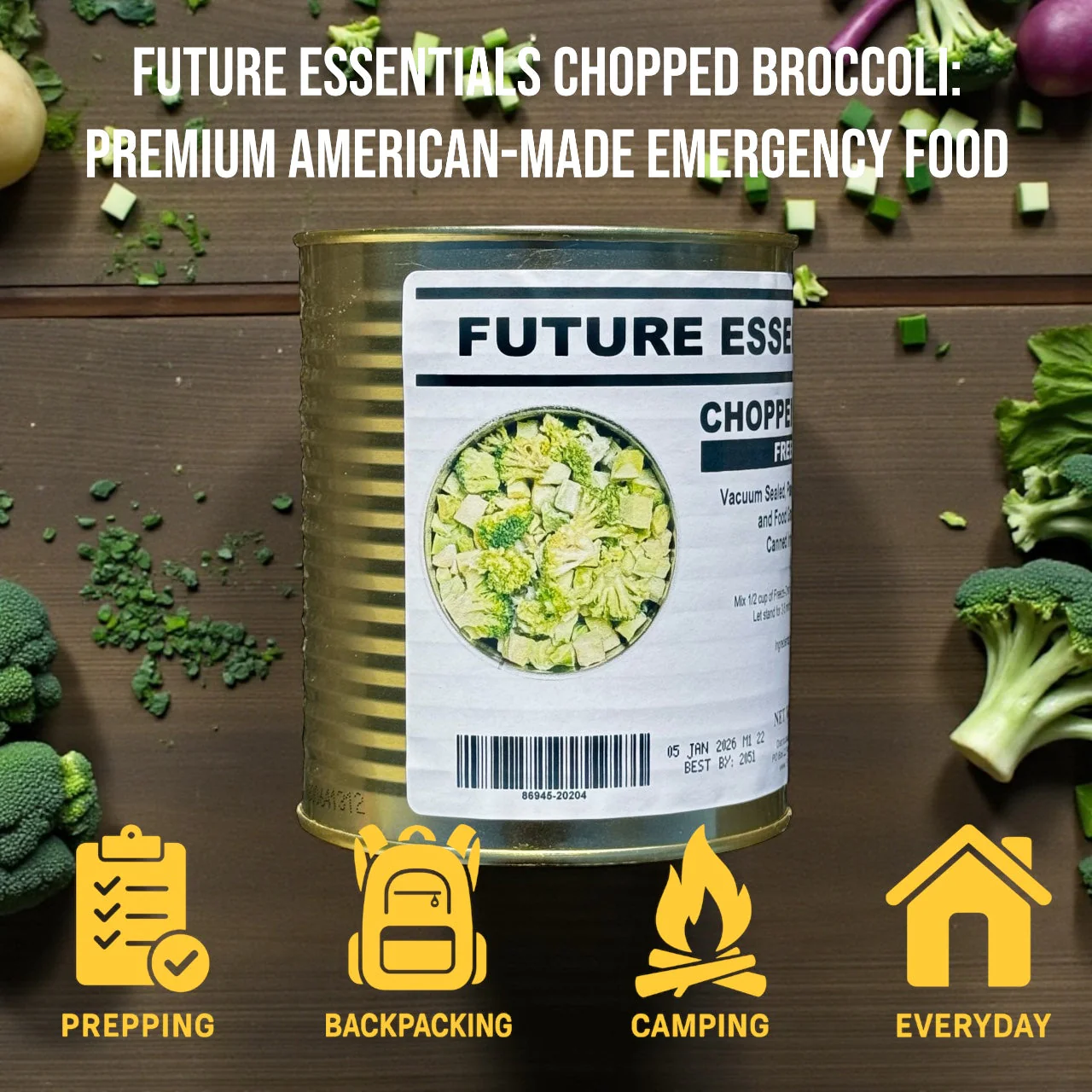 Future Essentials Freeze Dried Chopped Broccoli - Image 10