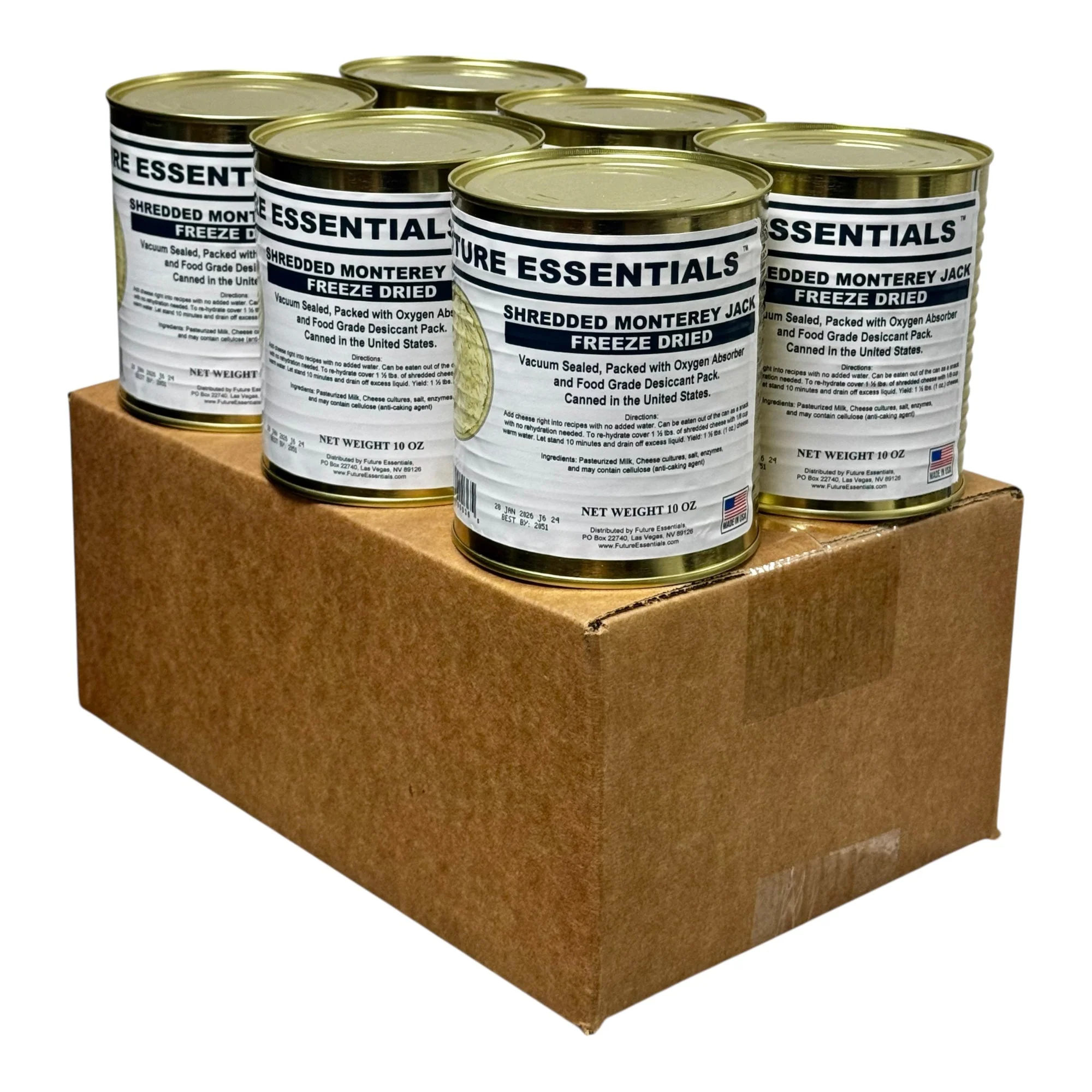 Future Essentials Freeze Dried Shredded Monterey Jack Cheese - Image 4