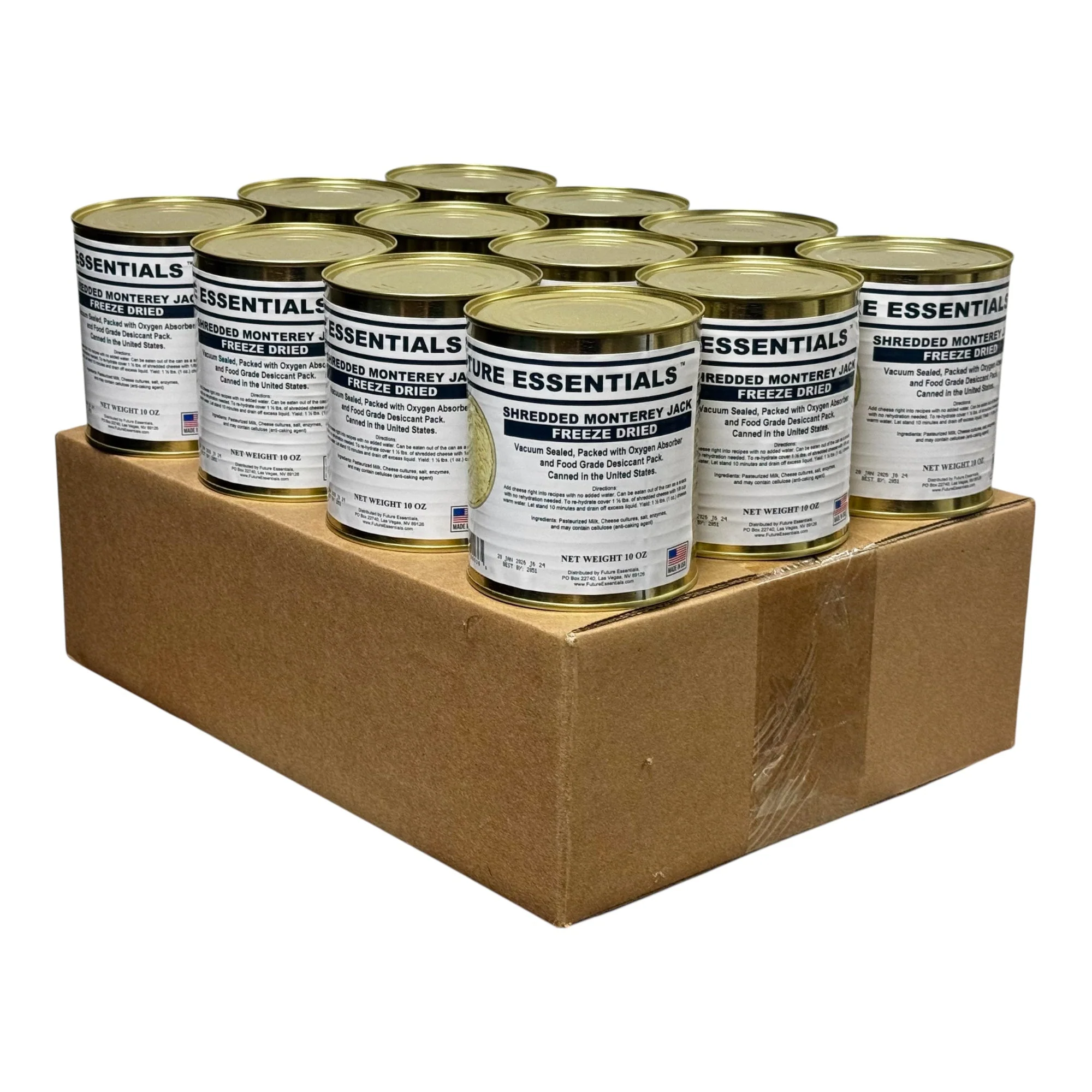 Future Essentials Freeze Dried Shredded Monterey Jack Cheese - Image 5
