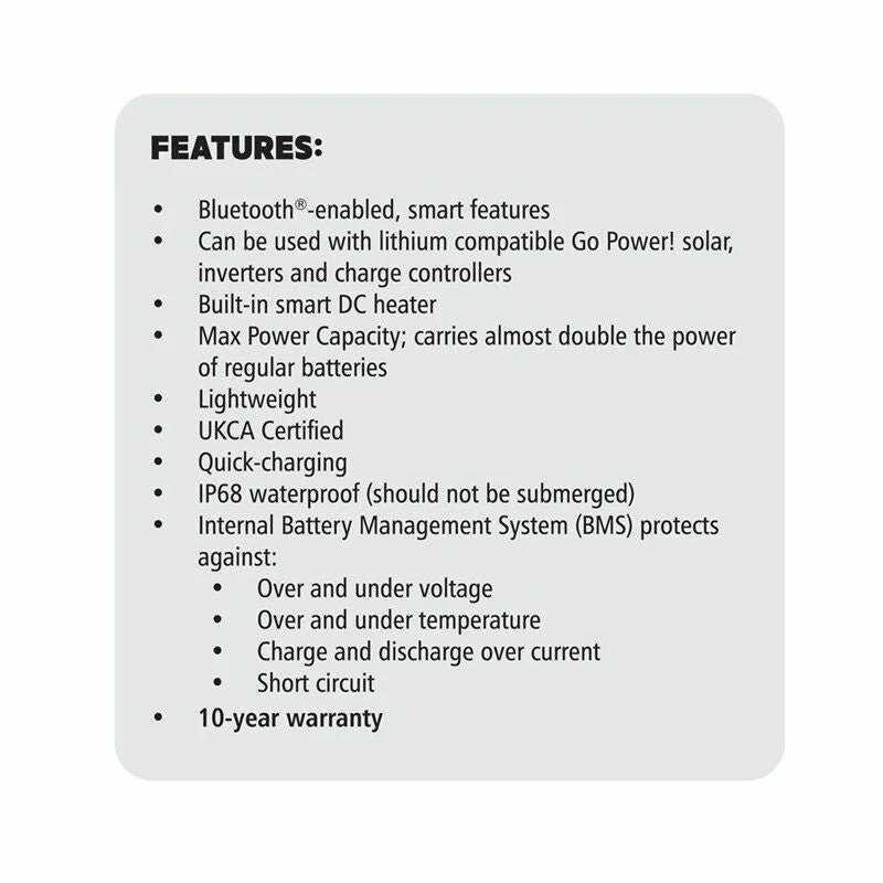 Go Power! 12V 300Ah LifePO4 Lithium Battery (GP-ADV-LiFePO4-300) (SC) - Image 4