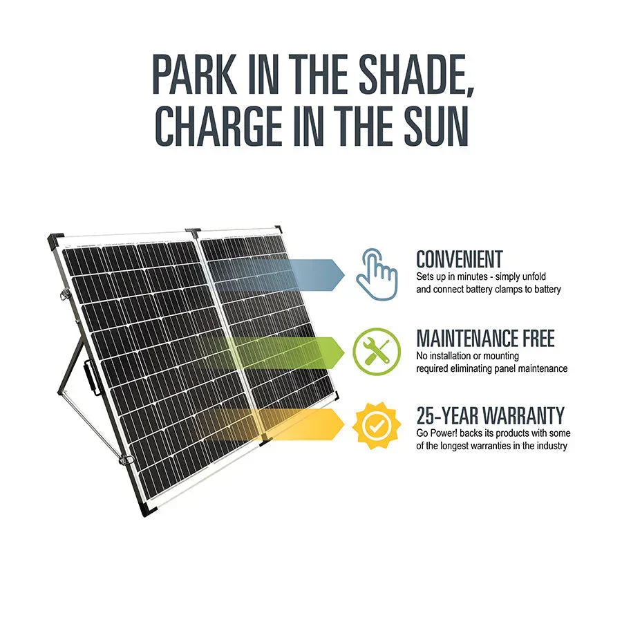 Go Power! 200 Watt Portable Solar Kit - Image 3