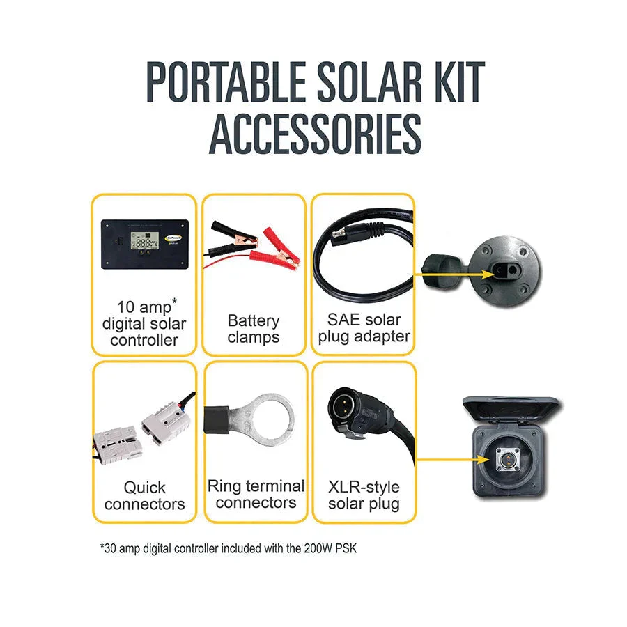 Go Power! 200 Watt Portable Solar Kit - Image 6