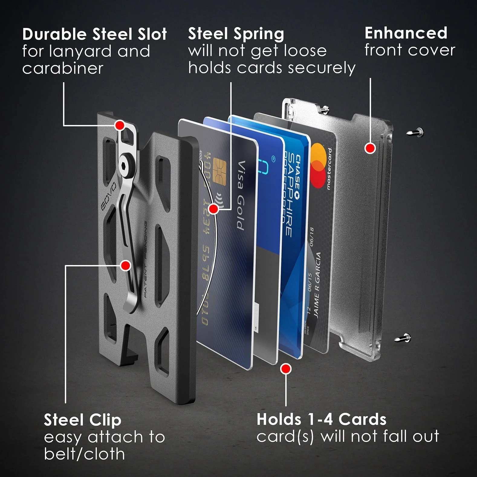 GOVO Aluminum T4 Badge Holder Wallet - Image 13