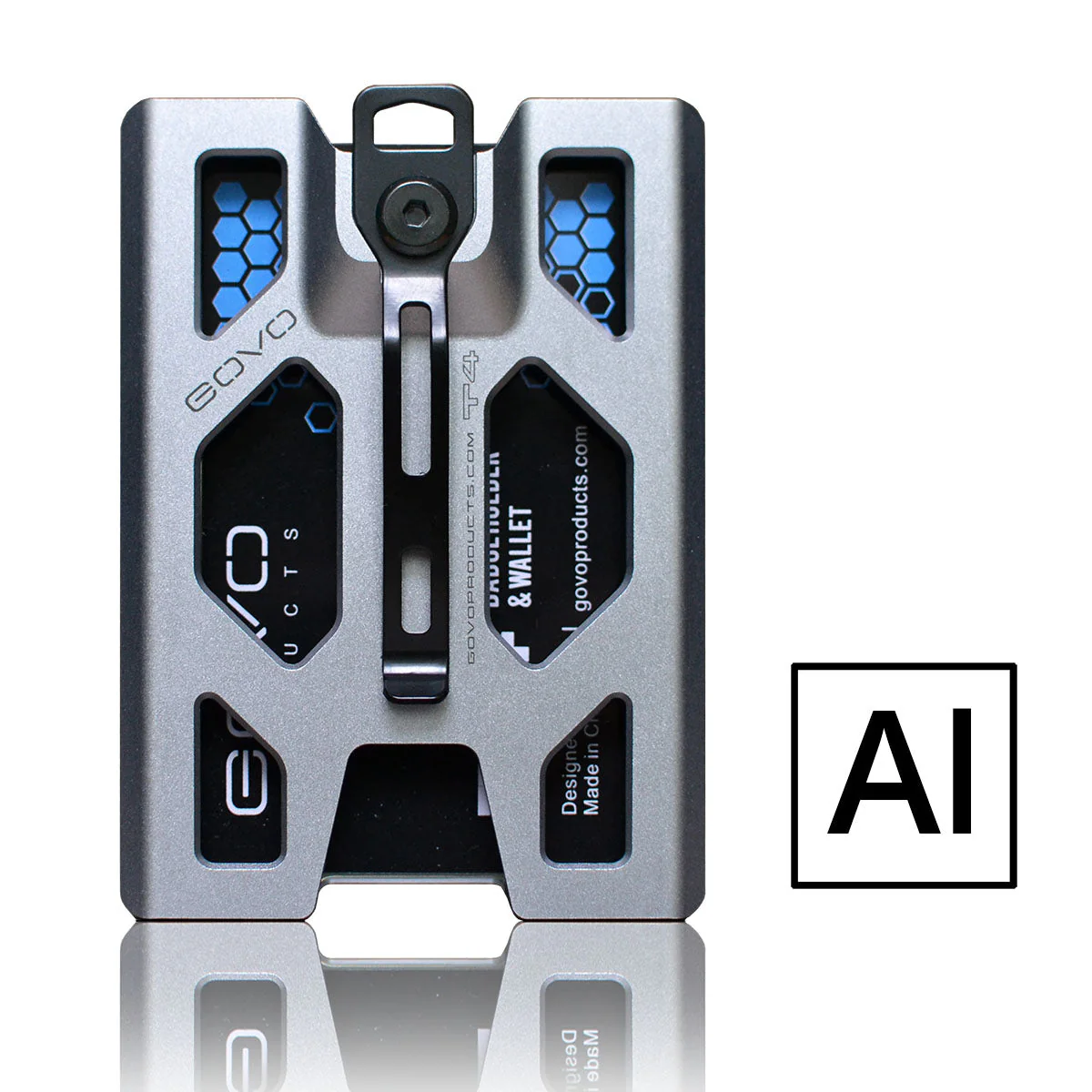 GOVO Aluminum T4 Badge Holder Wallet - Image 2