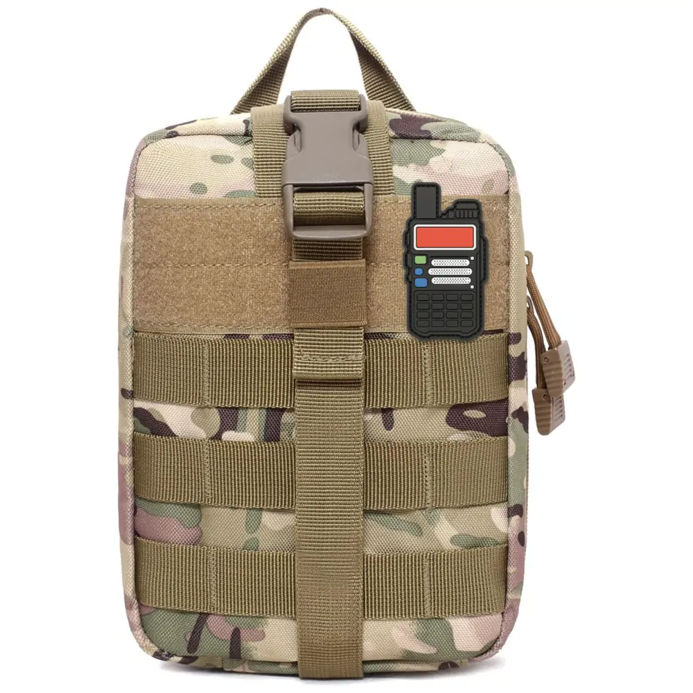 Ham Radio Go Bag with Tear-Away Velcro Back - Molle Compatible, Multi-Pocket Design for Radios, Cables, and Gear - Image 10