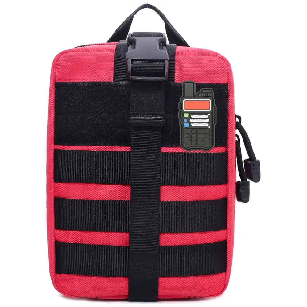 Ham Radio Go Bag with Tear-Away Velcro Back - Molle Compatible, Multi-Pocket Design for Radios, Cables, and Gear - Image 13