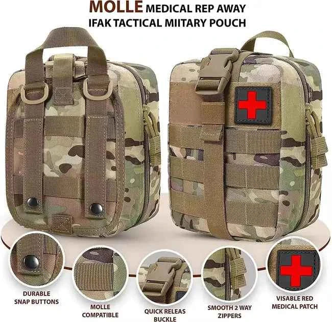 Ham Radio Go Bag with Tear-Away Velcro Back - Molle Compatible, Multi-Pocket Design for Radios, Cables, and Gear - Image 2