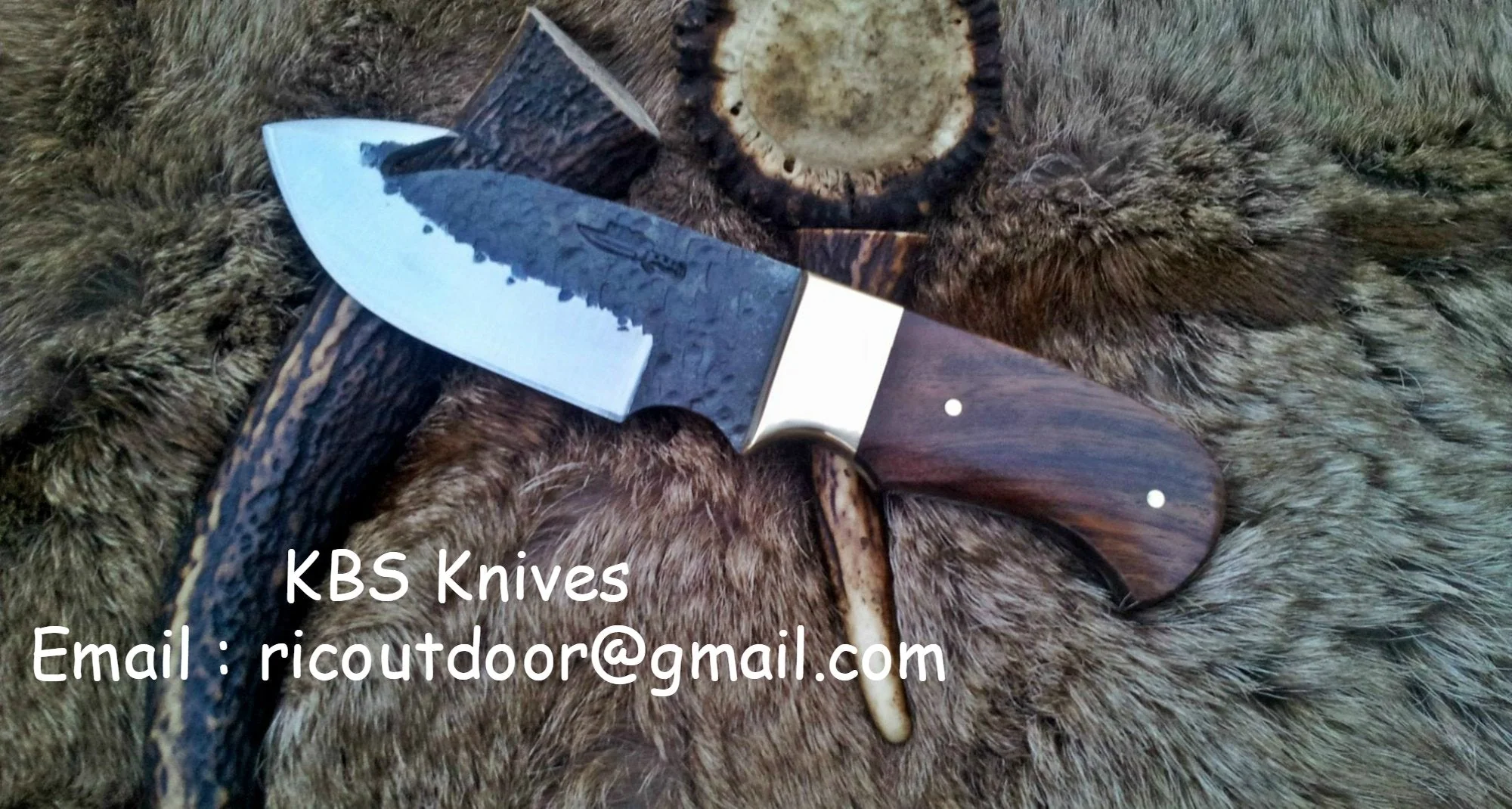 Hand Forge High Carbon Steel Gut Hook Knife - Image 2