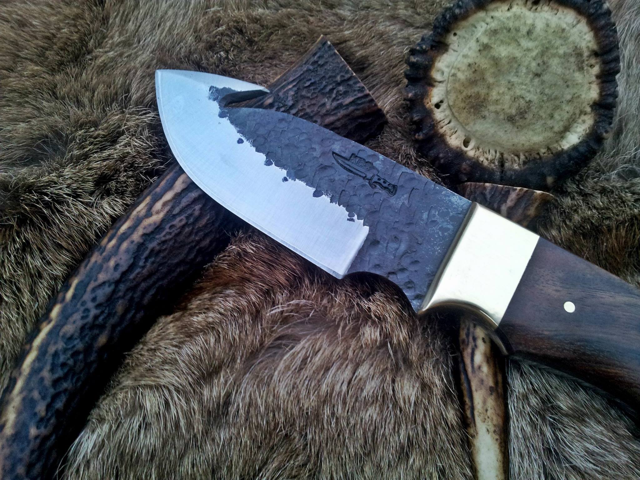 Hand Forge High Carbon Steel Gut Hook Knife - Image 3