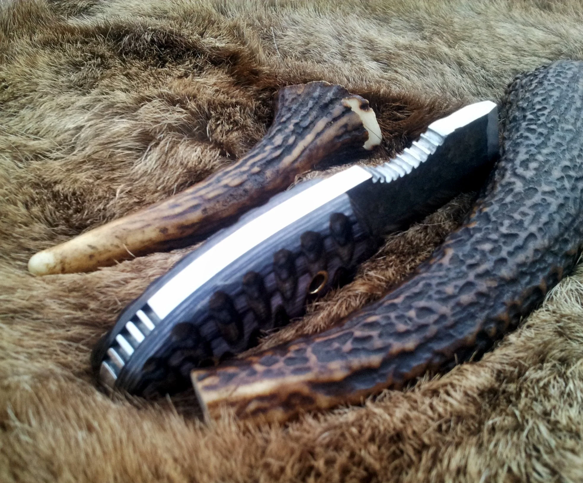 Hand Forge Tanto Neck Knife - Image 3