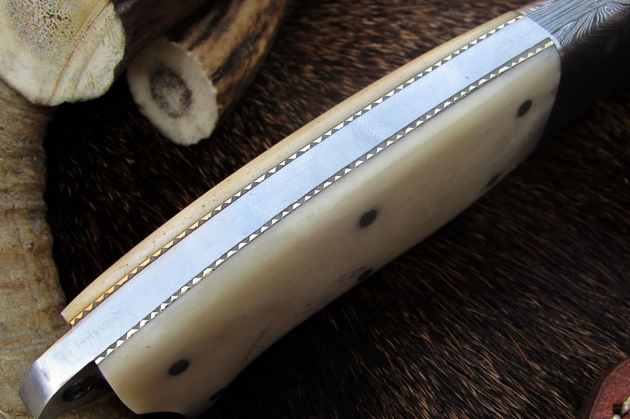 Handmade Damascus Steel Skinner Knife - Image 2