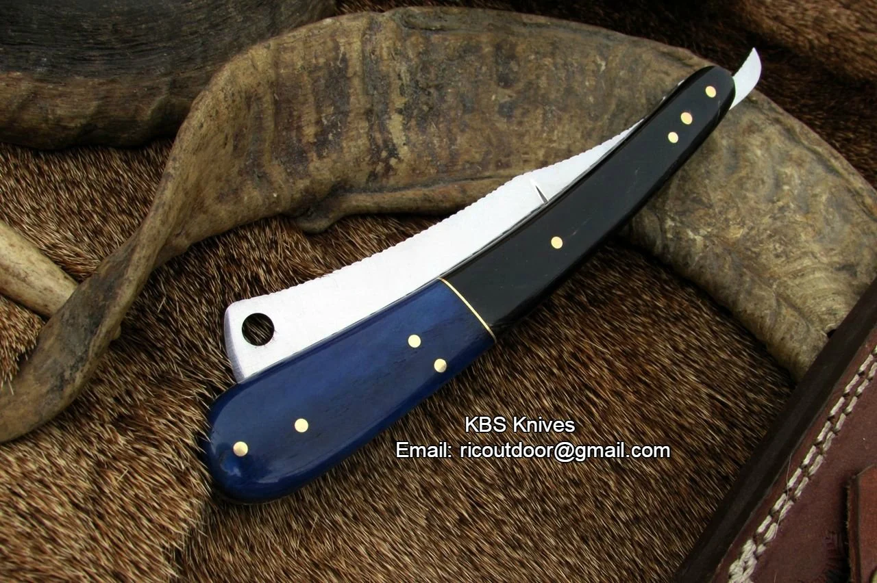 Handmade High Carbon Steel Razor Knife - Image 3