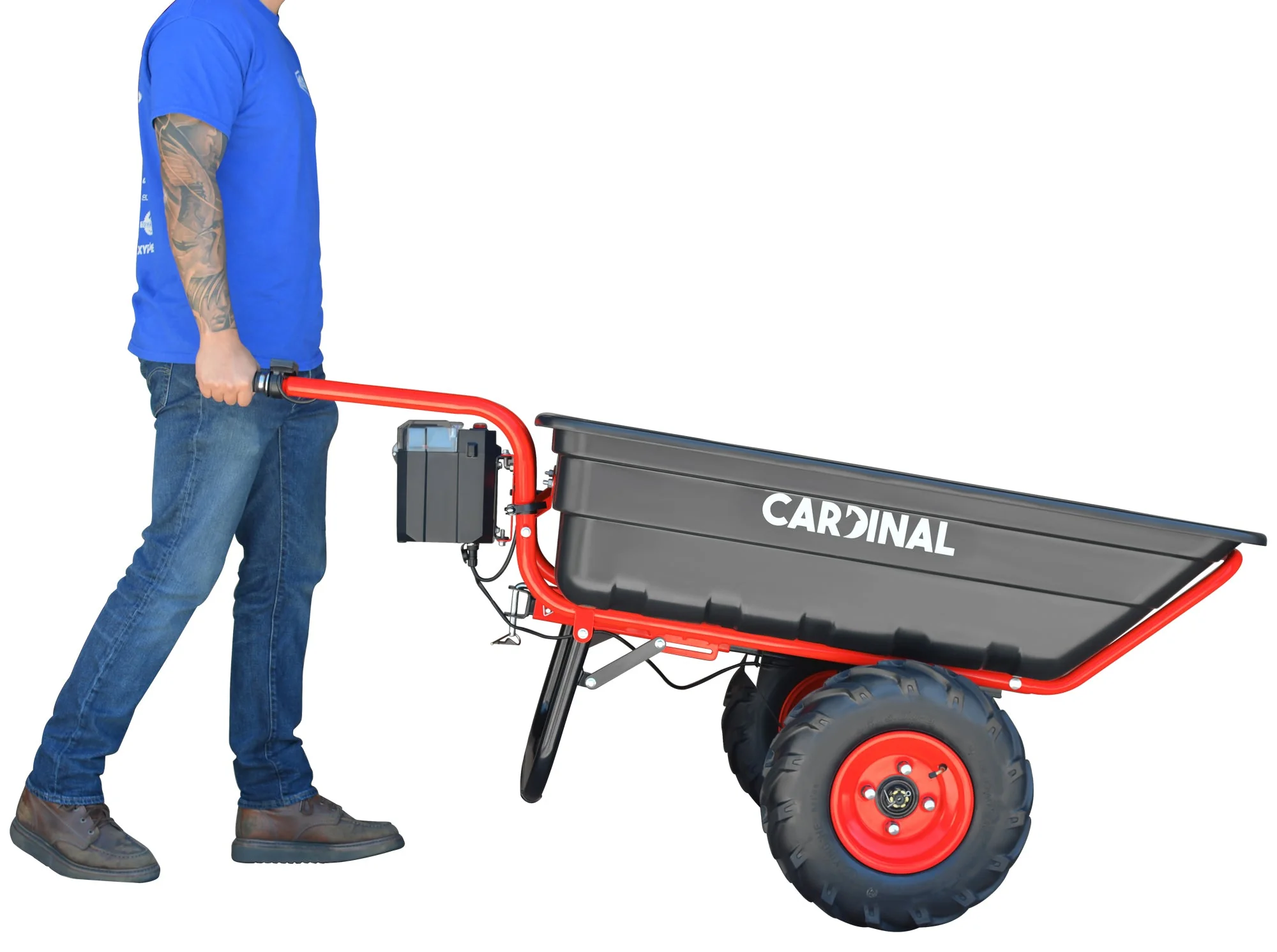 Heavy Duty Electric Utility Cart 40V Battery-Powered Wheelbarrow 660-lb. Bucket Capacity - Image 7