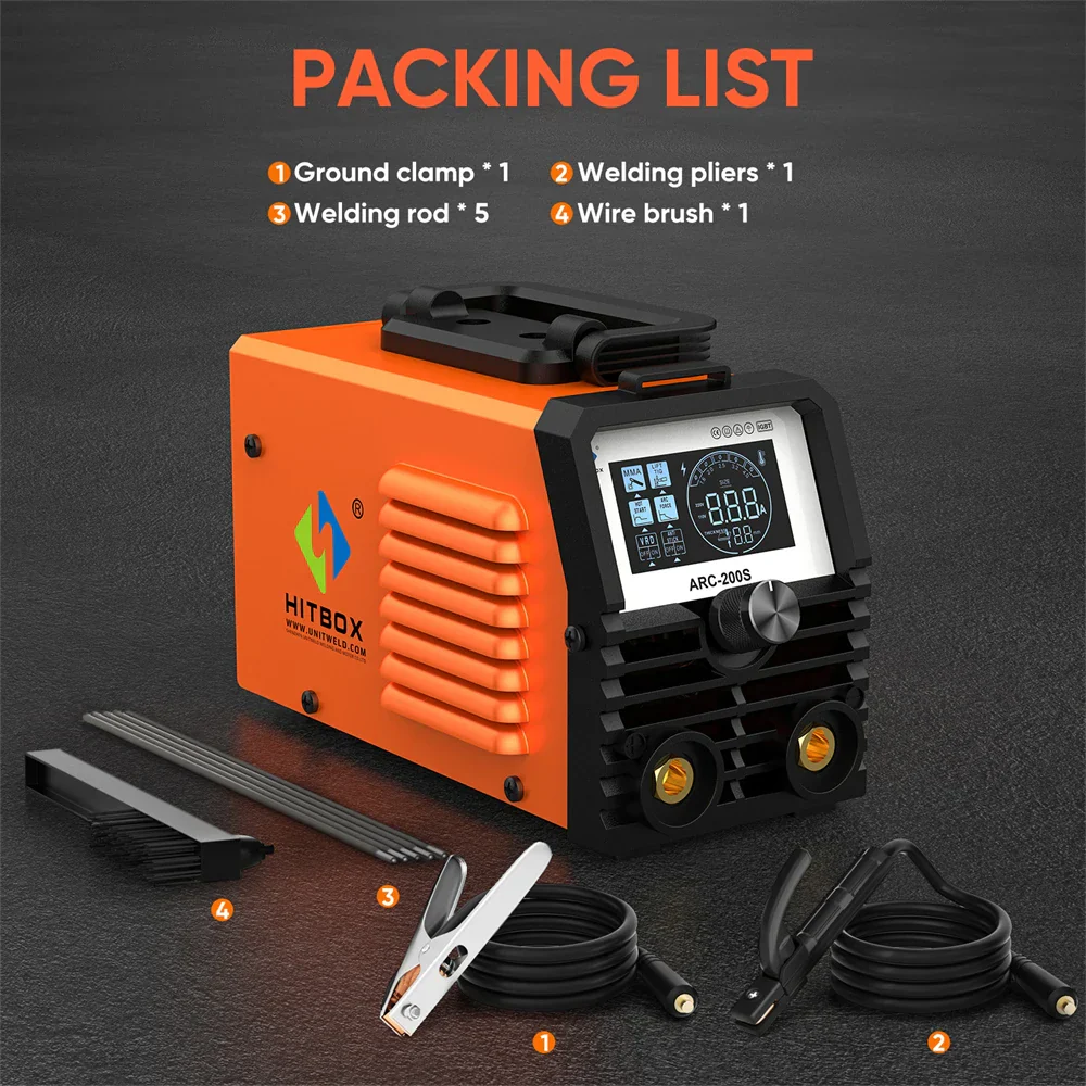 HITBOX ARC200S 2-in-1 ARC TIG MMA Welding Machine IGBT Inverter 220V 10-200A - Image 7