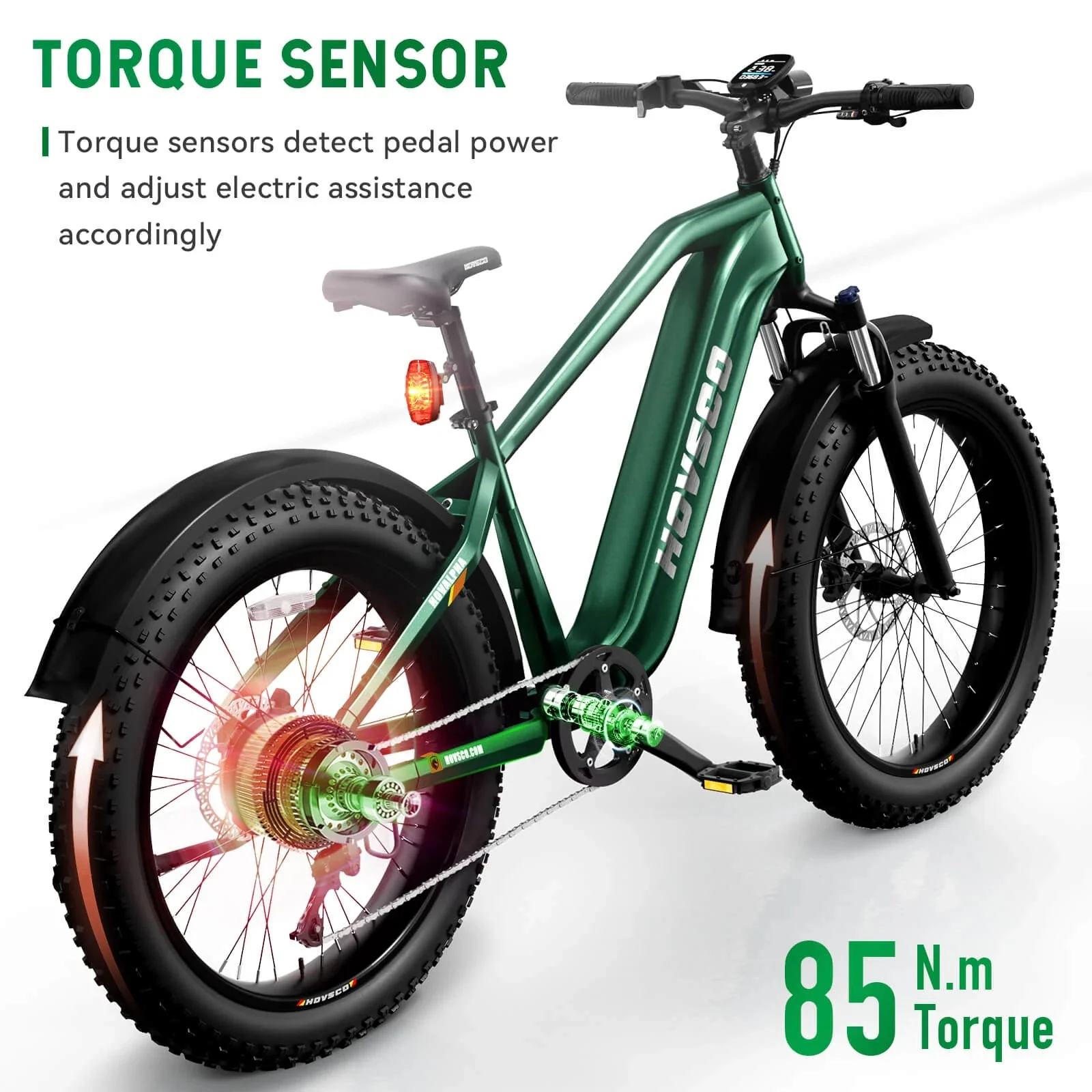 HOVSCO HovAlpha 26" Fat Tire Electric Bike - Image 2