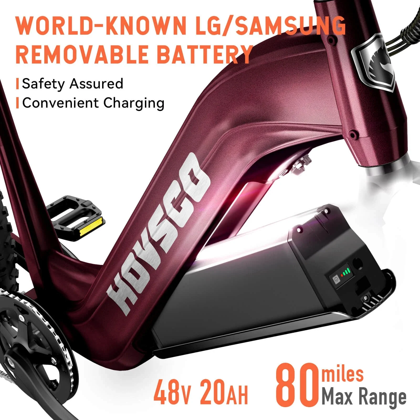 HOVSCO HovAlpha 26" Step-Thru Fat Tire Ebike - Image 5