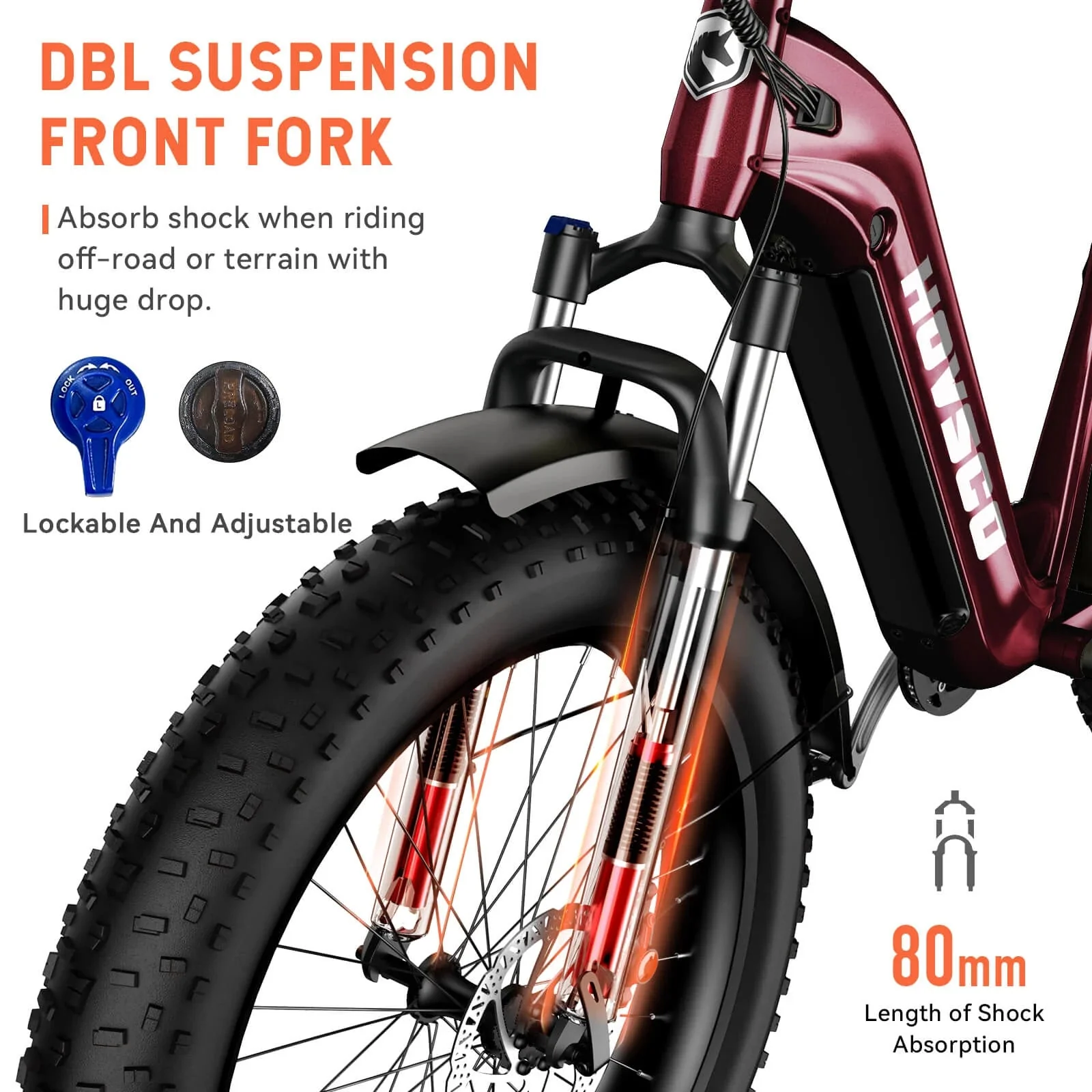 HOVSCO HovAlpha 26" Step-Thru Fat Tire Ebike - Image 6