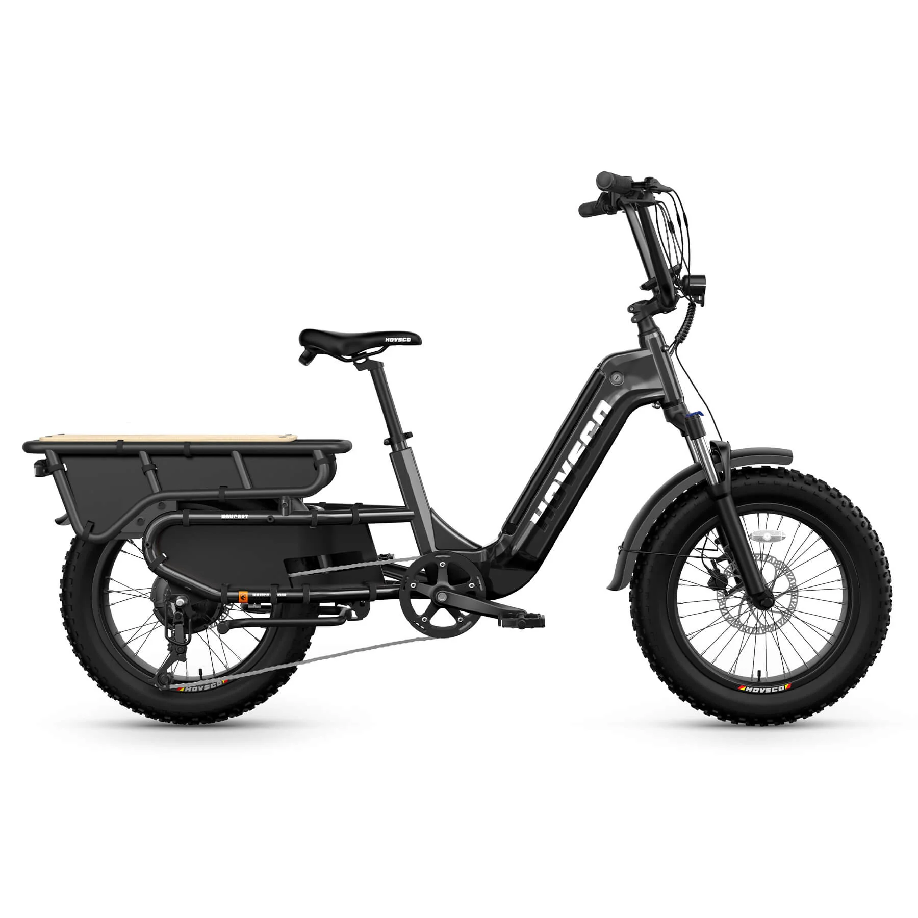 HOVSCO HovCart 20“ Step-Thru Electric Fat Tire Cargo Bike - Image 13