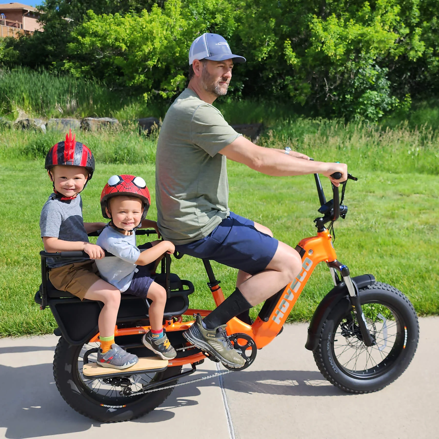 HOVSCO HovCart 20“ Step-Thru Electric Fat Tire Cargo Bike - Image 4