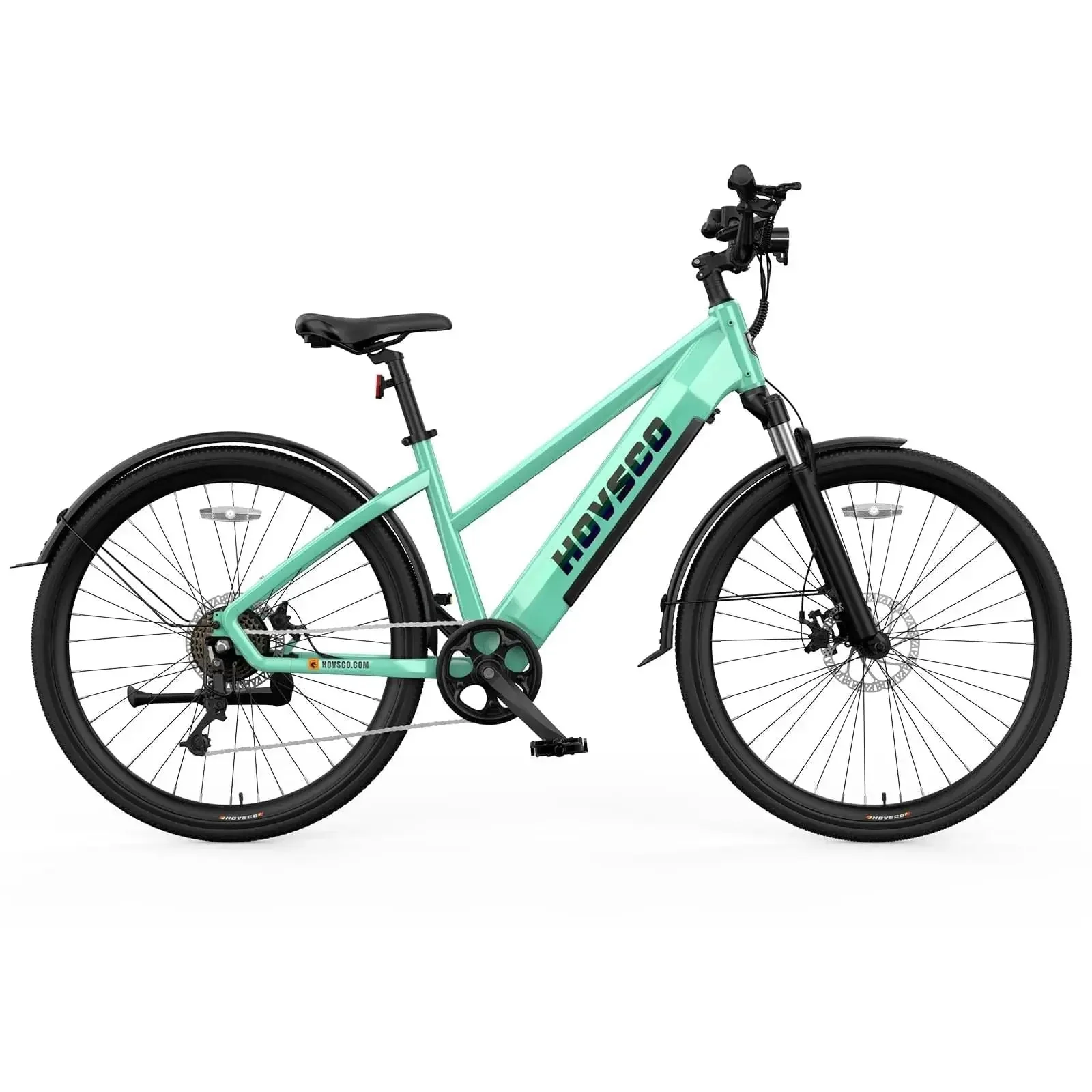 HOVSCO HovCity 27.5" Step-Thru Cruiser Electric Bike For Adults - Image 12