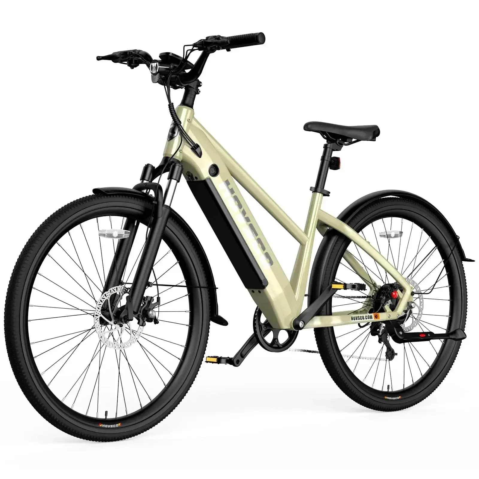 HOVSCO HovCity 27.5" Step-Thru Cruiser Electric Bike For Adults - Image 13
