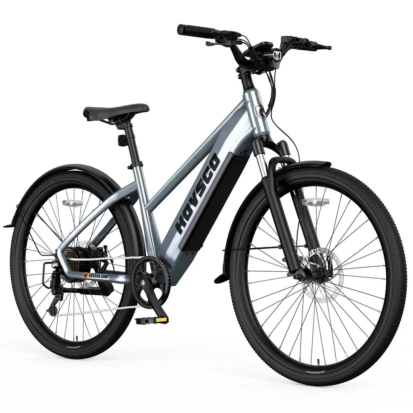 HOVSCO HovCity 27.5" Step-Thru Cruiser Electric Bike For Adults - Image 23