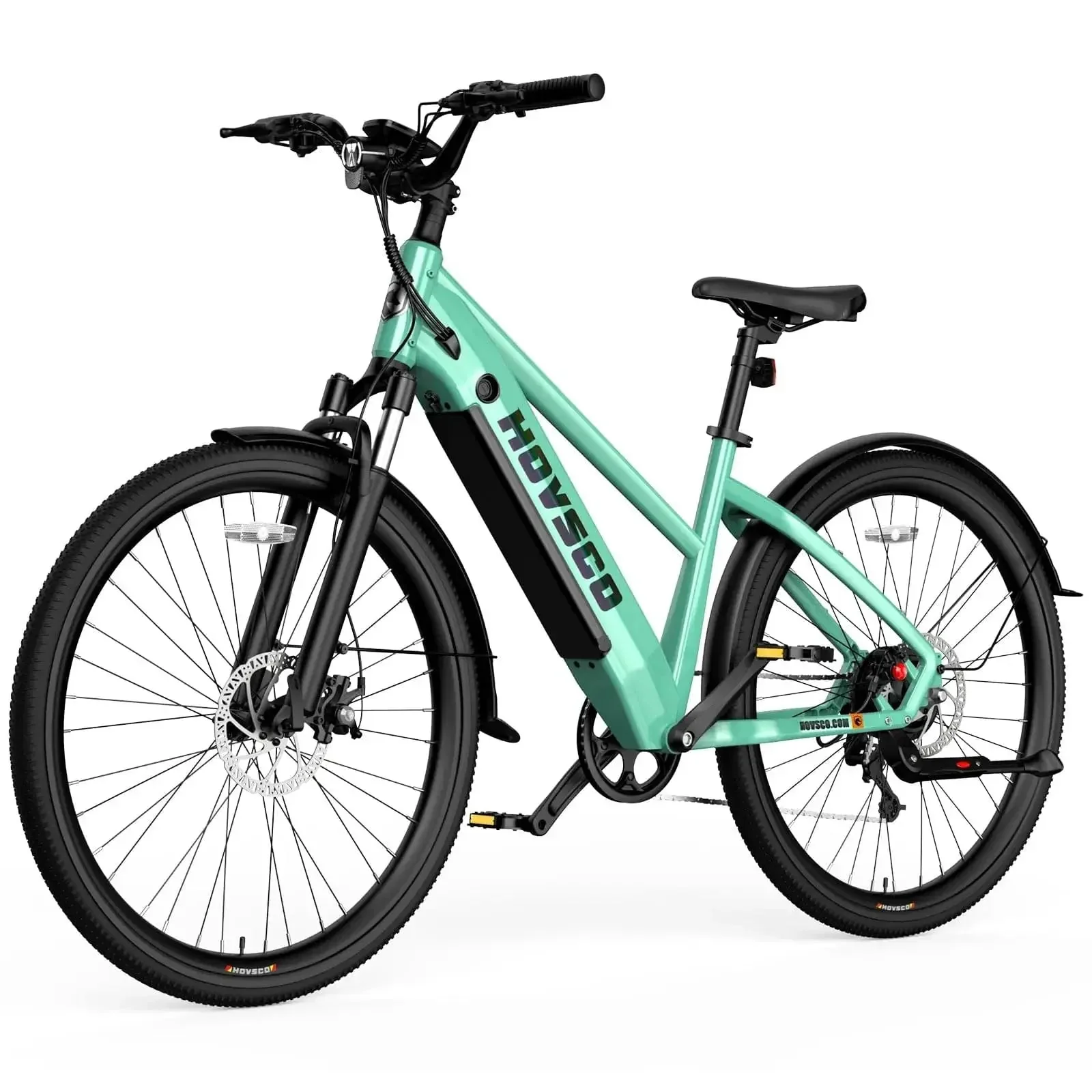 HOVSCO HovCity 27.5" Step-Thru Cruiser Electric Bike For Adults - Image 8