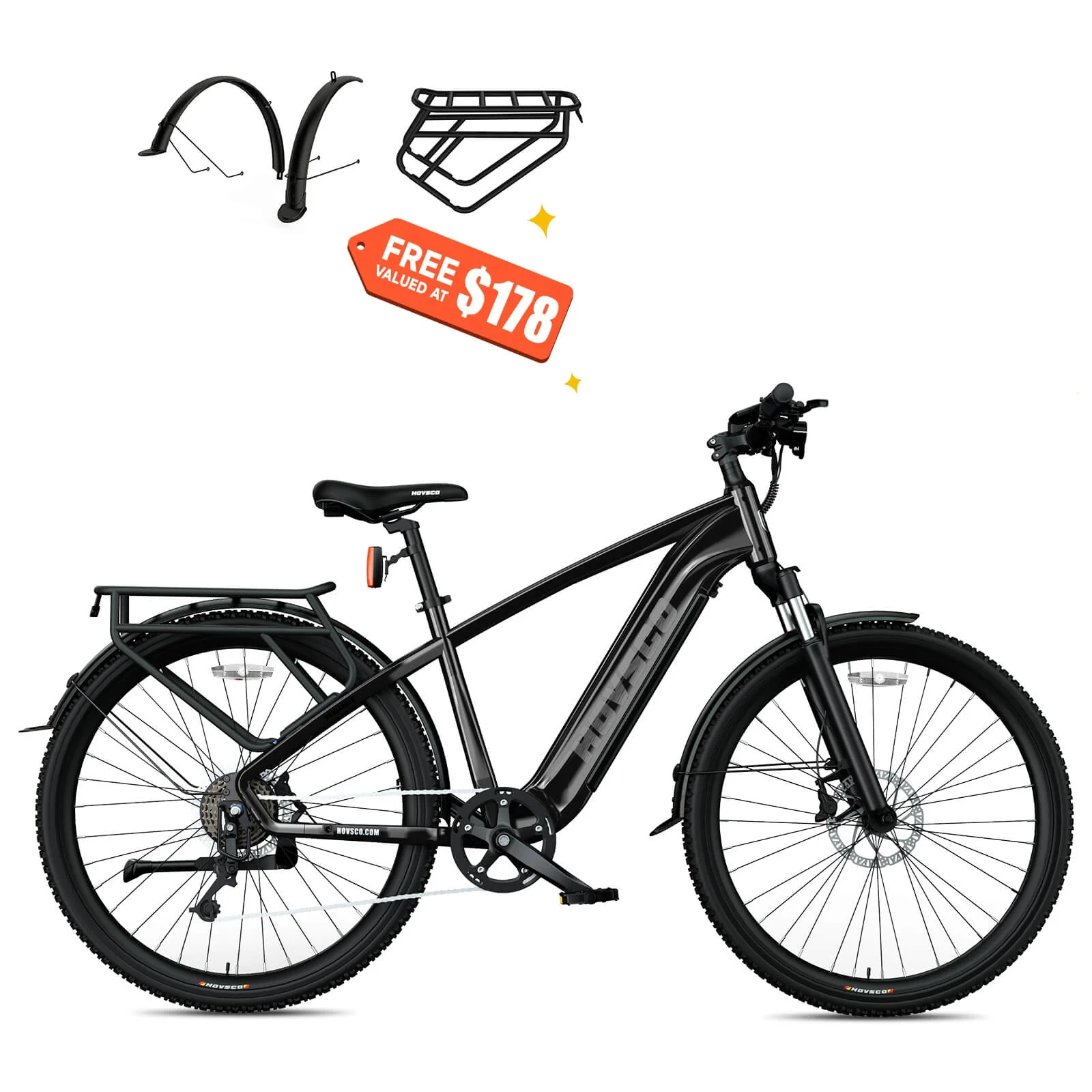 HOVSCO HovRanger 27.5" Electric Bike For Adults - Step Thru - Image 11
