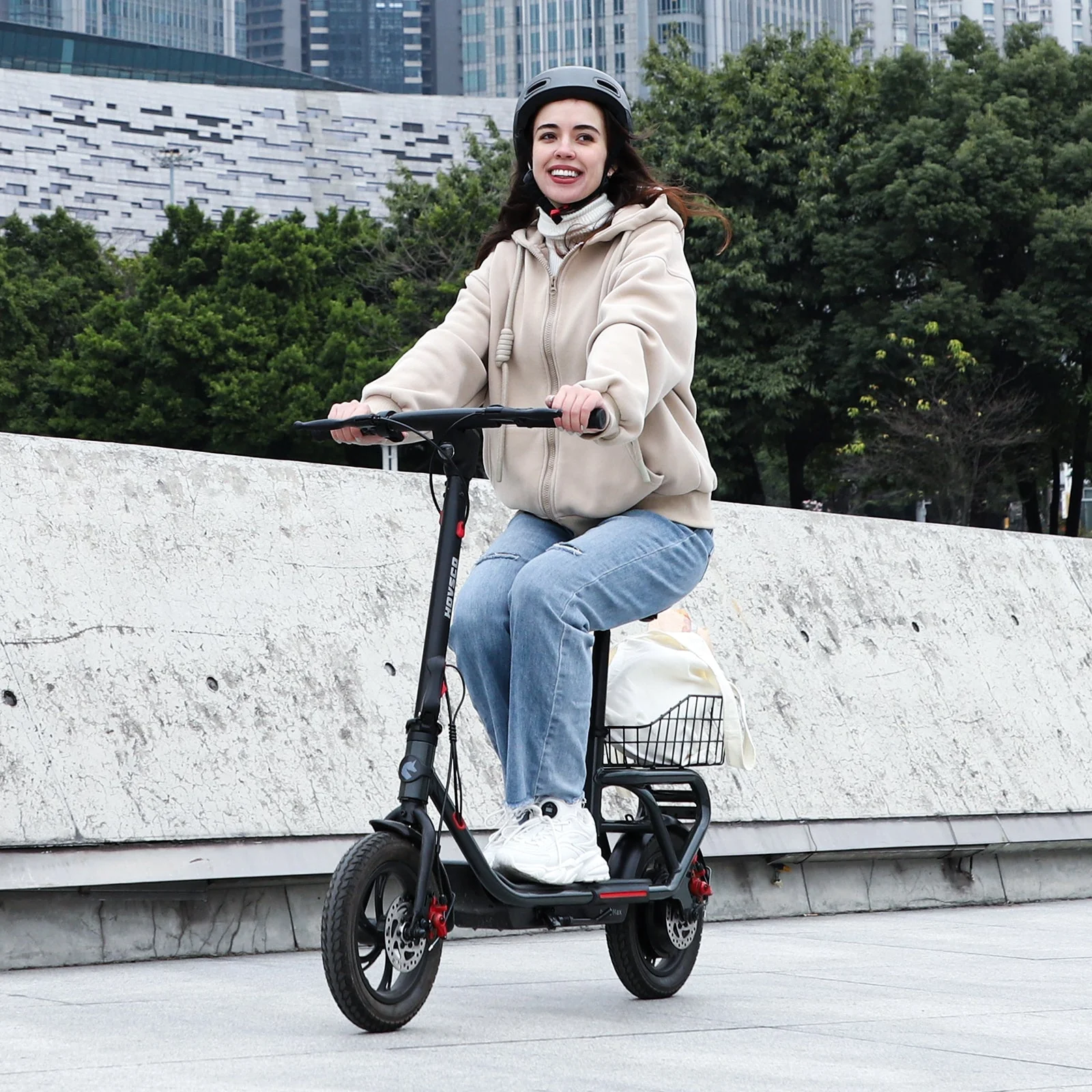 HOVSCO Porto Max Electric Scooter For Commute & Grocery Shopping - Image 3